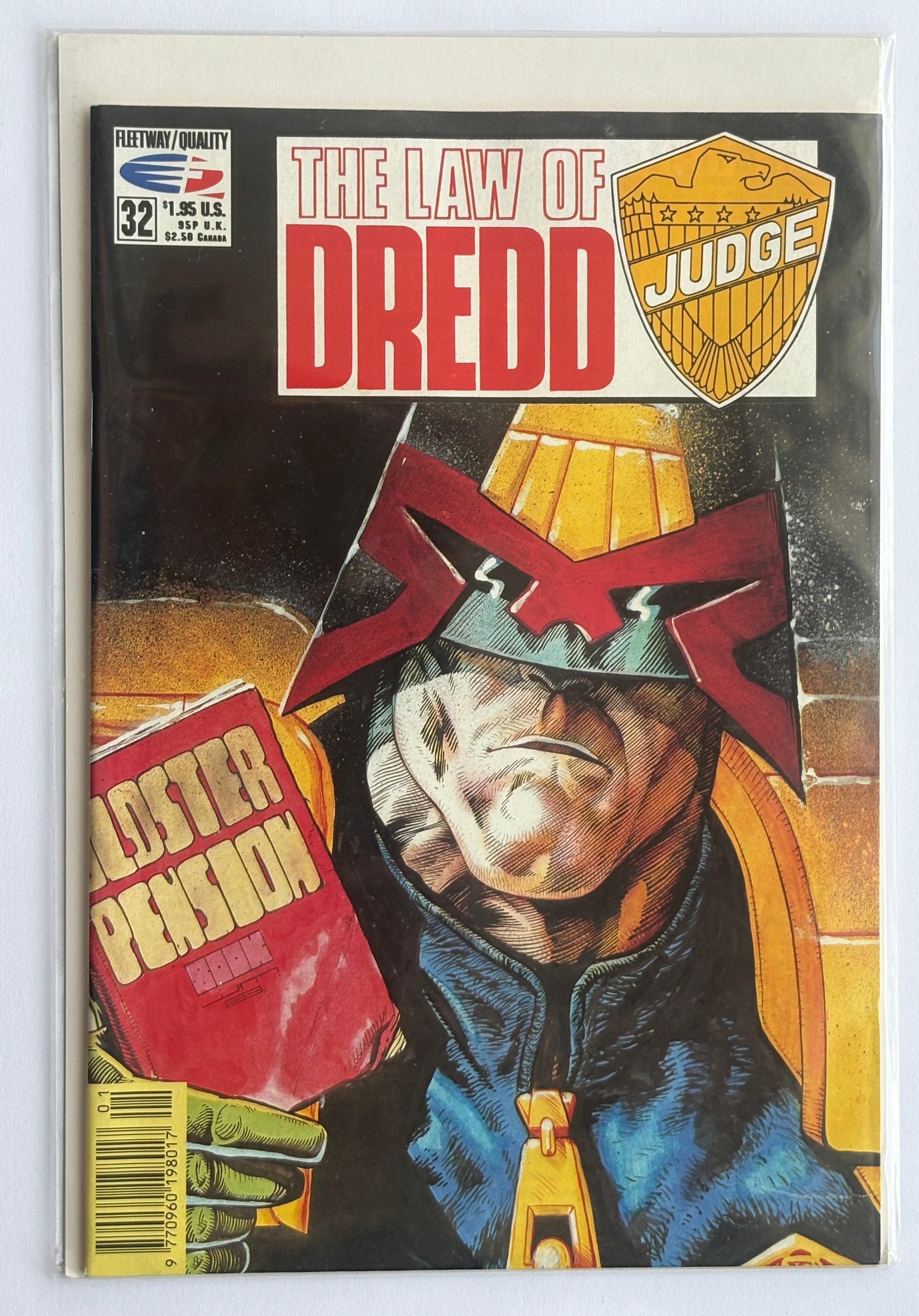The Law of Dredd #32 - Judge Dredd - Fleetway Quality Comics - 1988 F/VF 7.0