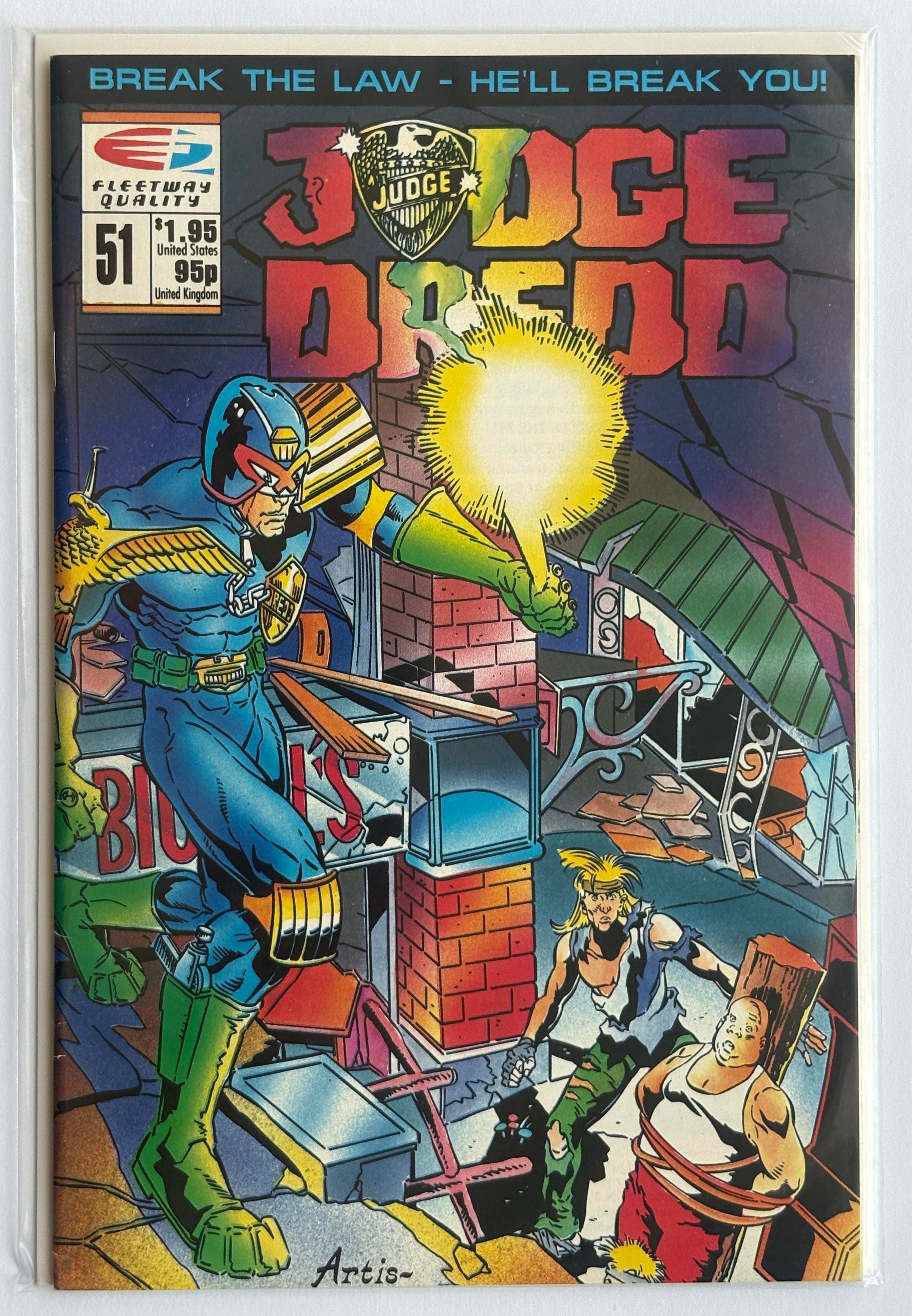 Judge Dredd #51 - Fleetway Quality Comics 1991 F/VF 7.0