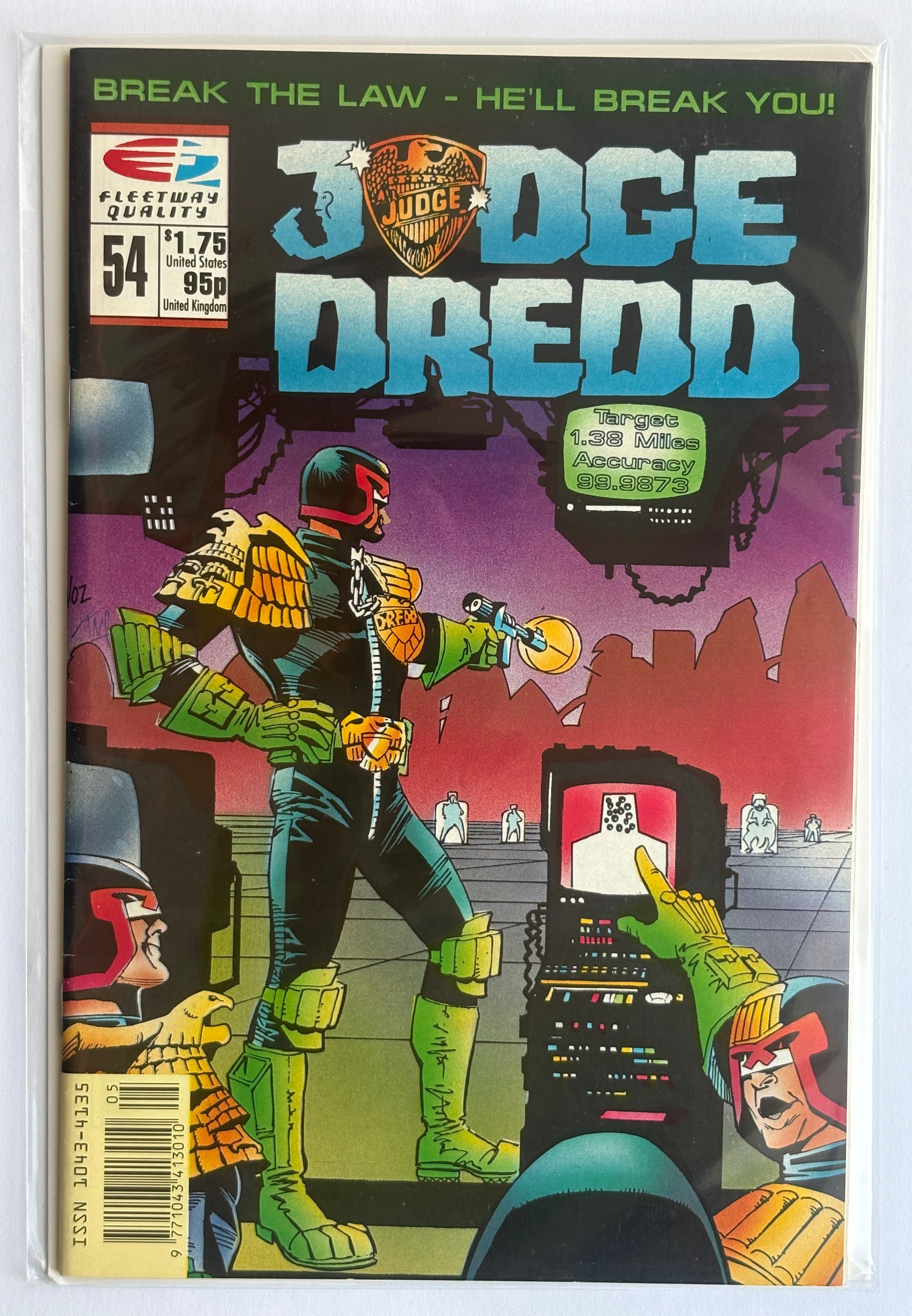 Judge Dredd #54 - Fleetway Quality Comics 1991 F/VF 7.0