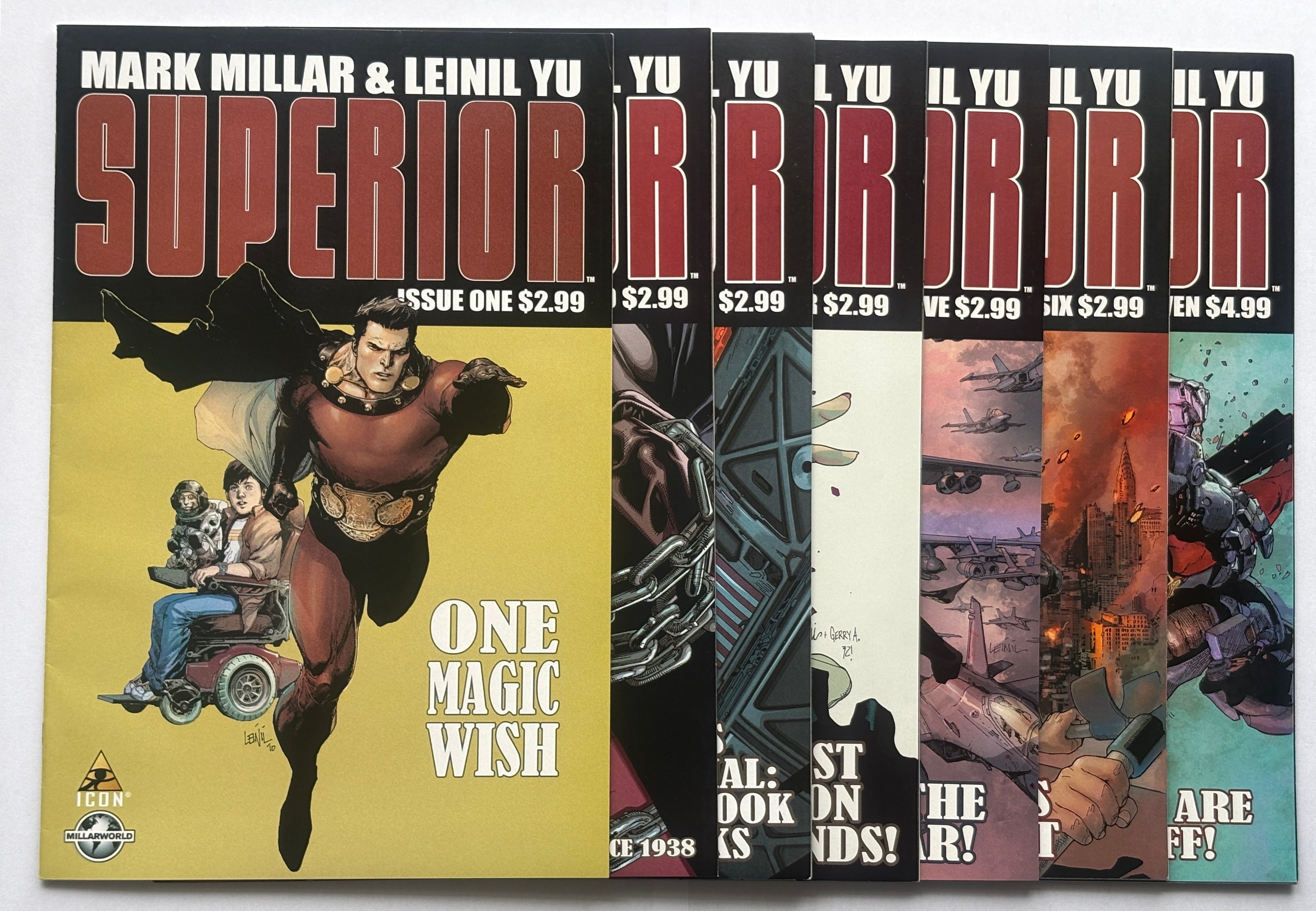 Superior #1 to 7 Complete Run (7 Comics) Icon Comics 2010/11 VF- 7.5
