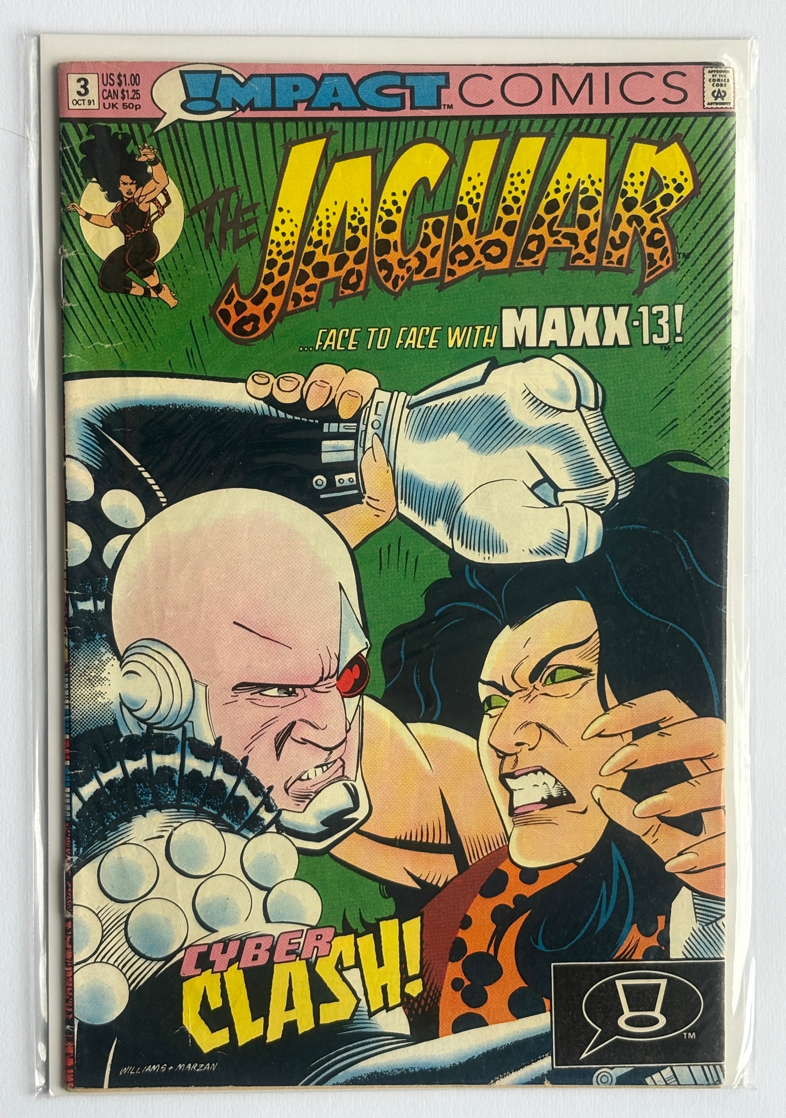 The Jaguar #3 - Impact Comics (DC Comics) October 1991 VG/FN 5.0