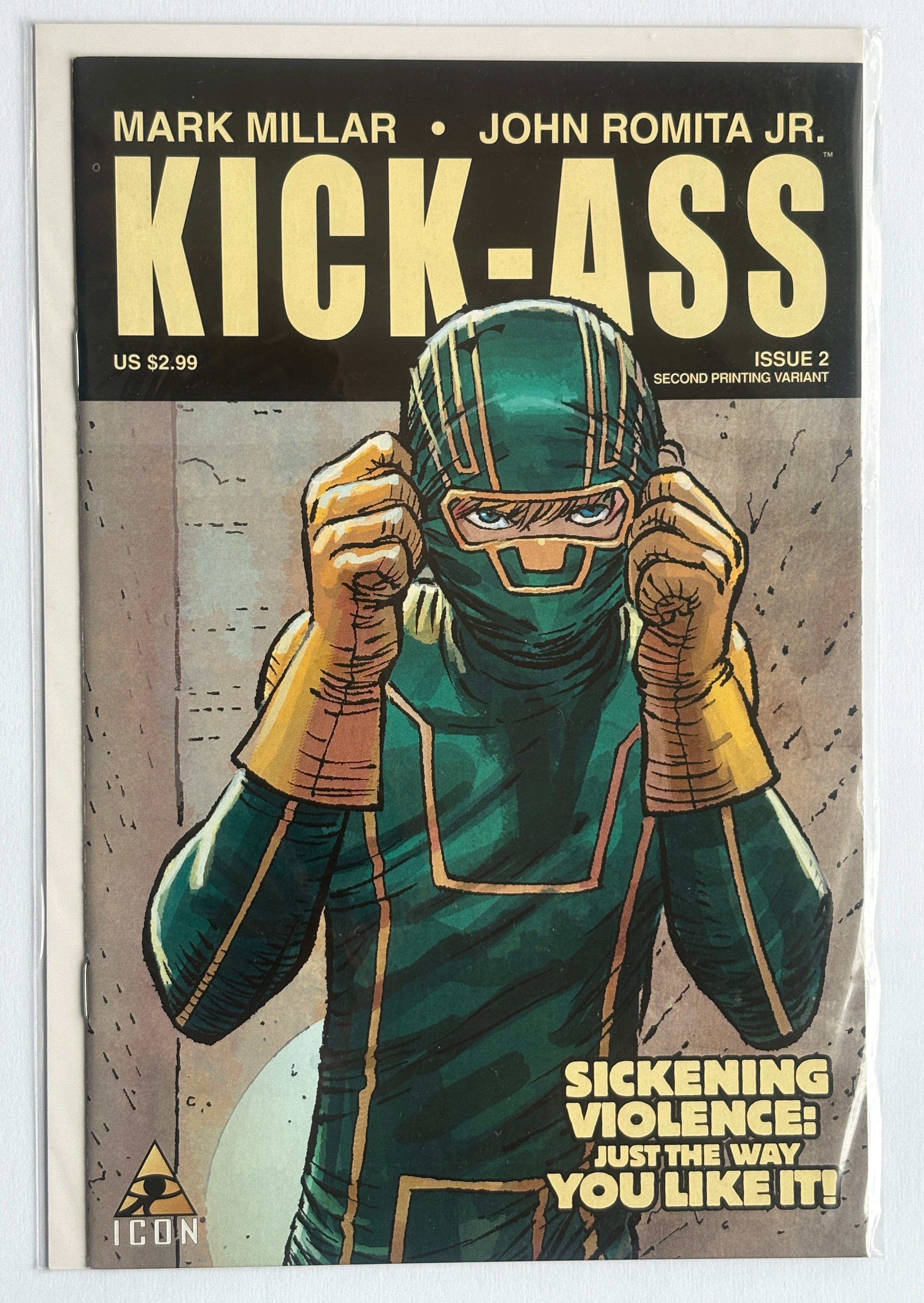 Kick-Ass #2 - 2nd Printing Variant - Icon Comics June 2008 VF+ 8.5