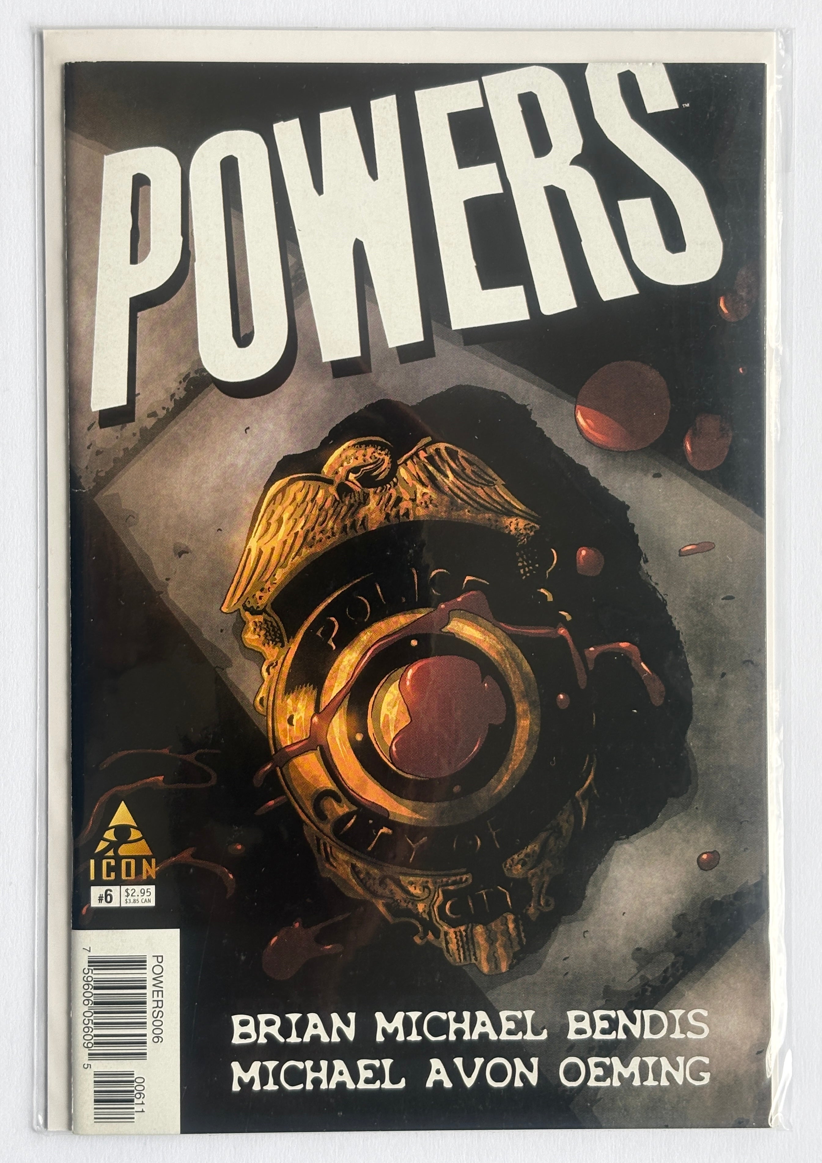 Powers #6 - 1st Printing - Icon Comics November 2004 VF 8.0