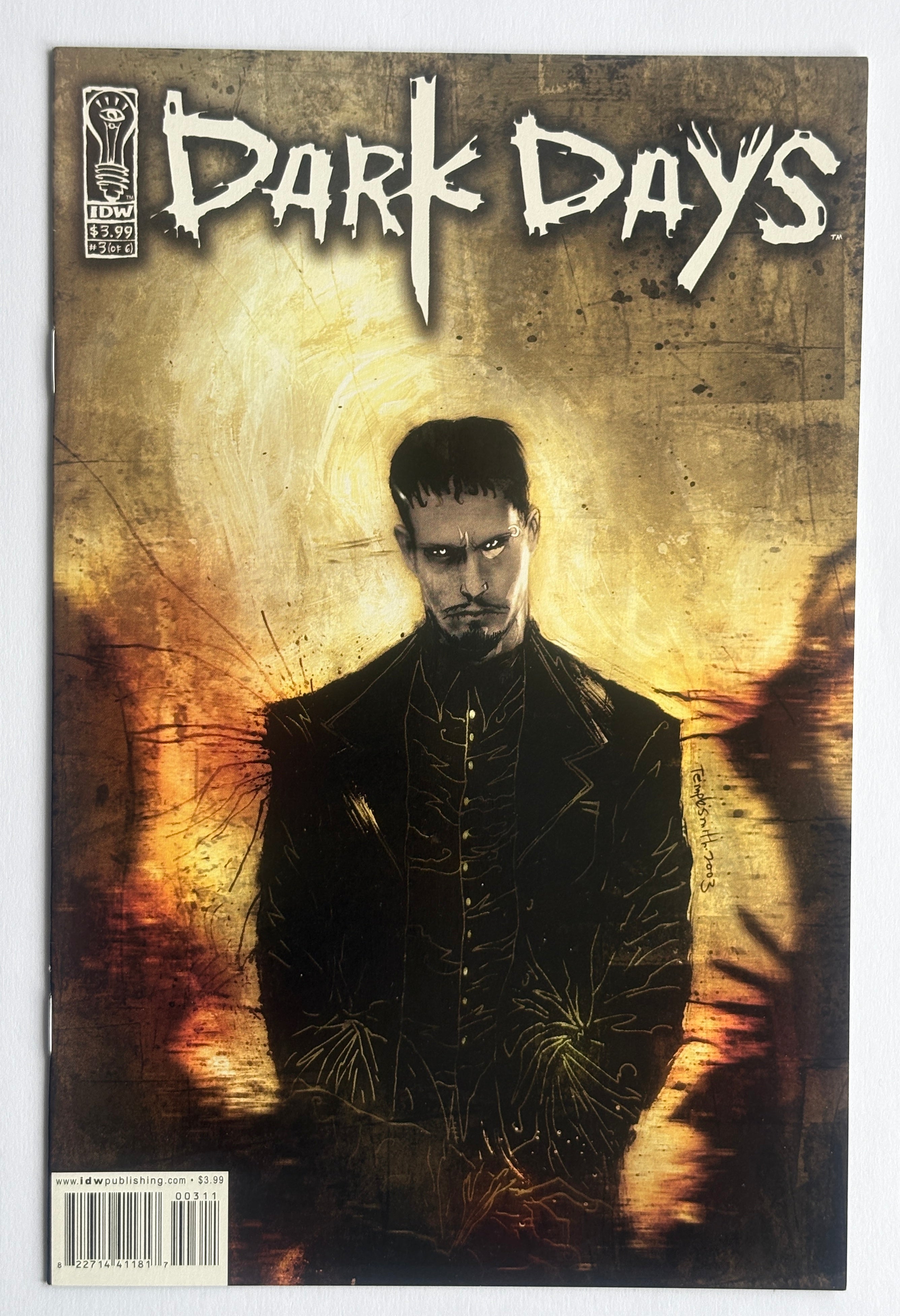 Dark Days #1 to 6 Complete #1 signed Niles & Templesmith + Signed Sketch VF+ 8.5