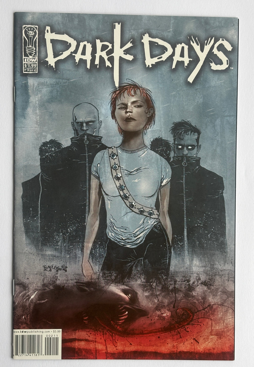 Dark Days #1 to 6 Complete #1 signed Niles & Templesmith + Signed Sketch VF+ 8.5