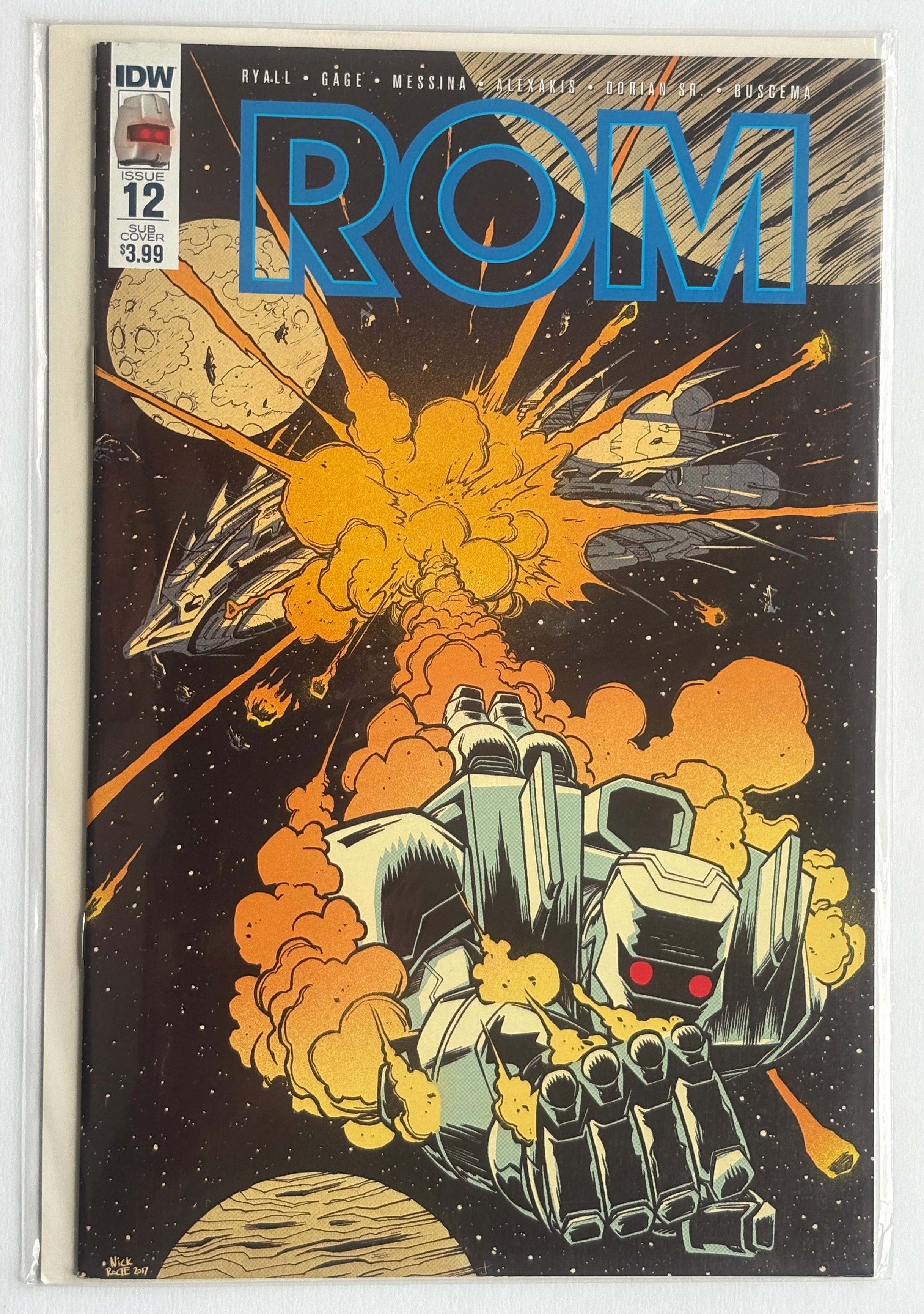 ROM #12 - 1st Printing Sub Cover - IDW June 2017 VF+ 8.5