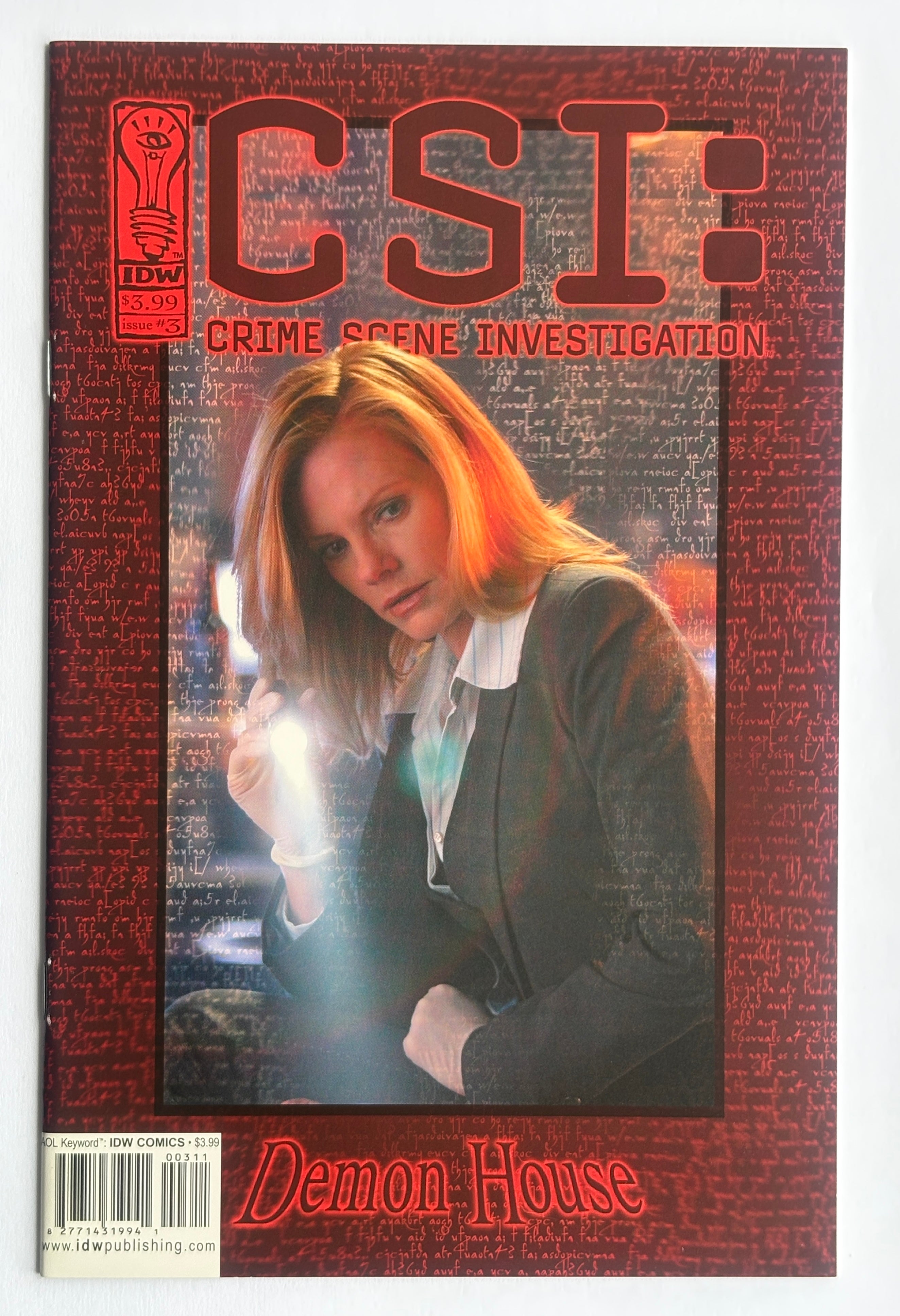 CSI: Crime Scene Investigation Demon House #3 - IDW April 2004 VF/NM 9.0