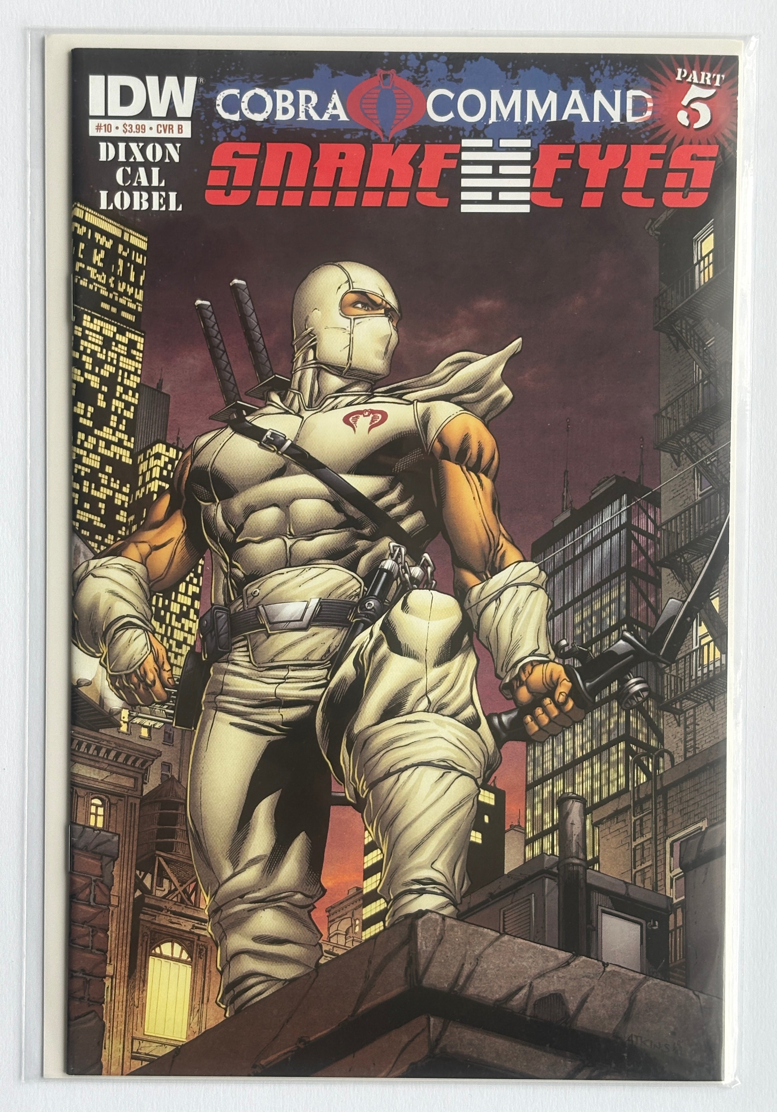 Snake Eyes #10 - 1st Printing Cover B IDW Hasbro February 2012 VF- 7.5