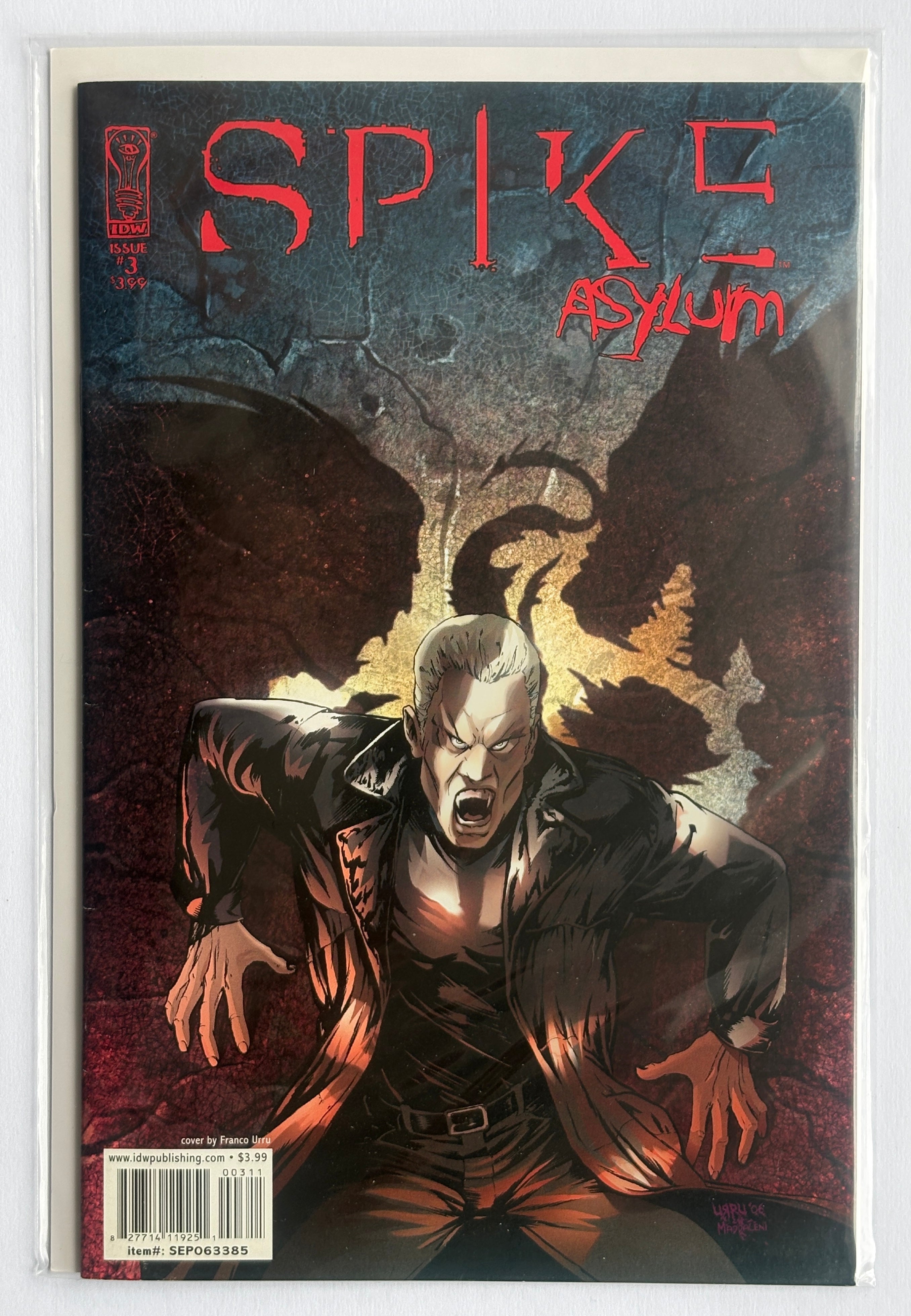 Spike: Asylum #3 - 1st Printing Franco Urru Cover IDW Publishing November 2006 VF/NM 9.0