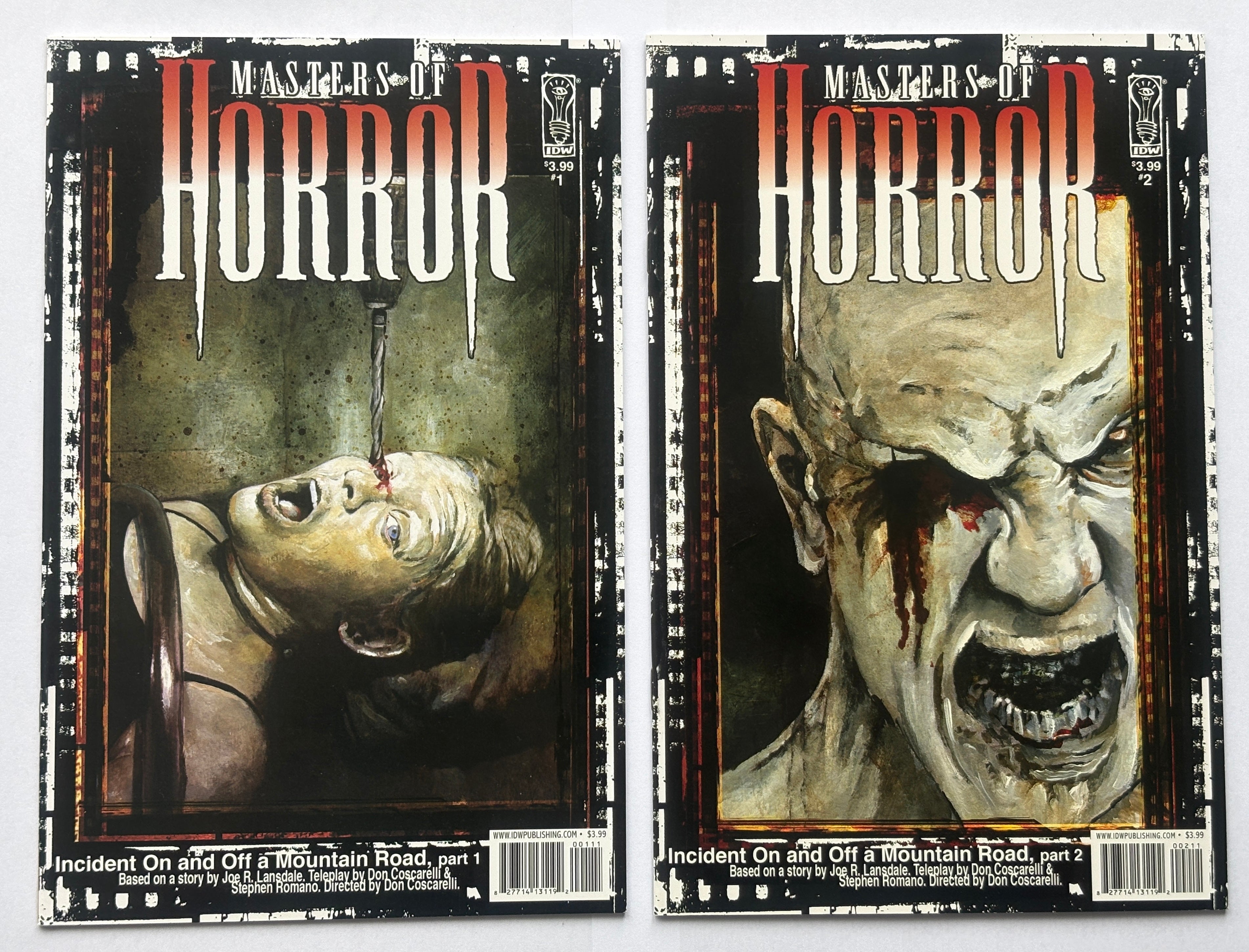 Masters of Horror #1 & 2 Incident on and off a Mountain Road IDW 2005/6 VF+ 8.5
