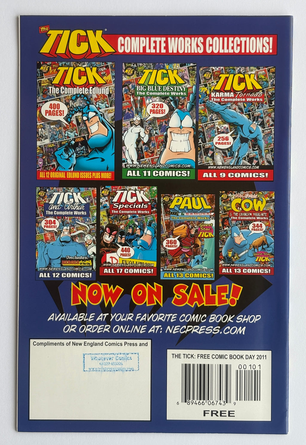 The Tick Free Comic Book Day FCBD - NEC Comics 2018 F/VF 7.0