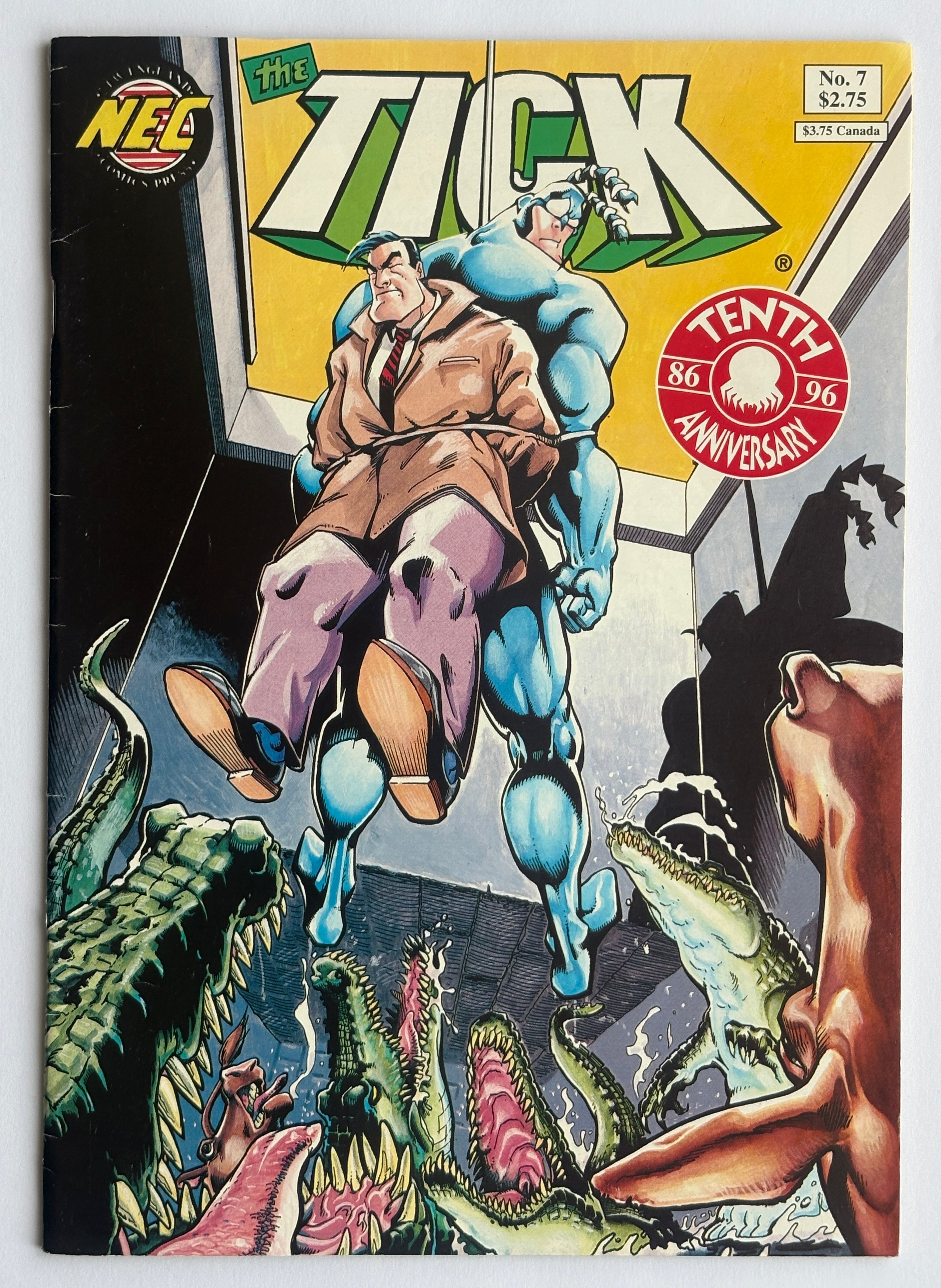 The Tick #7 - 4th Printing Tenth Anniversary - NEC Press August 1996 VG/FN 5.0