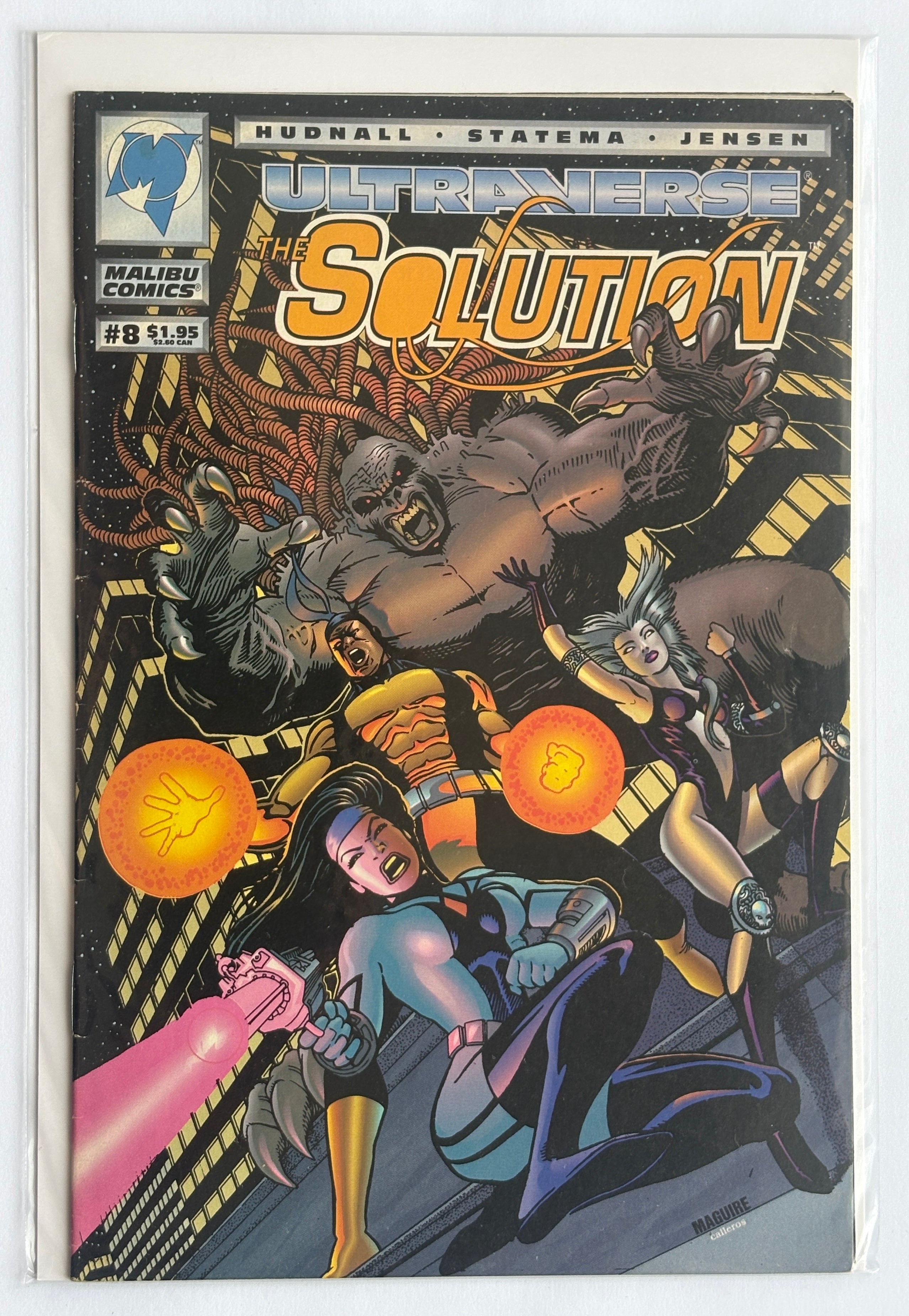 The Solution #8 - Ultraverse - Malibu Comics April 1994 FN+ 6.5