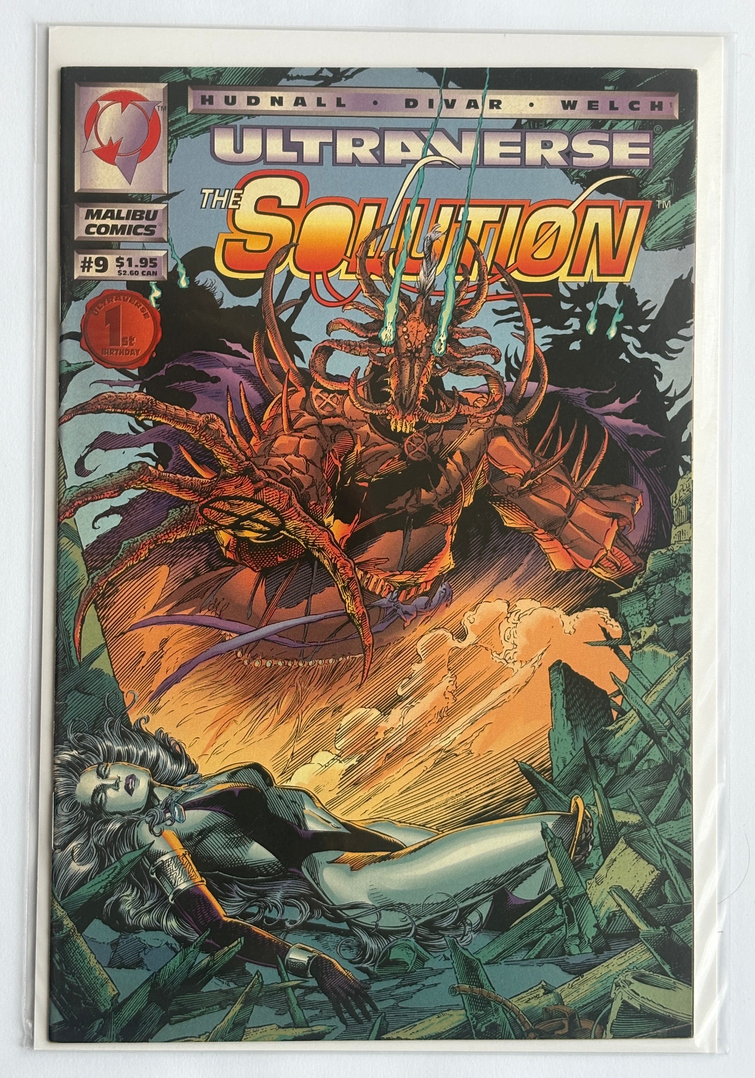 The Solution #9 - Ultraverse - Malibu Comics June 1994 F/VF 7.0