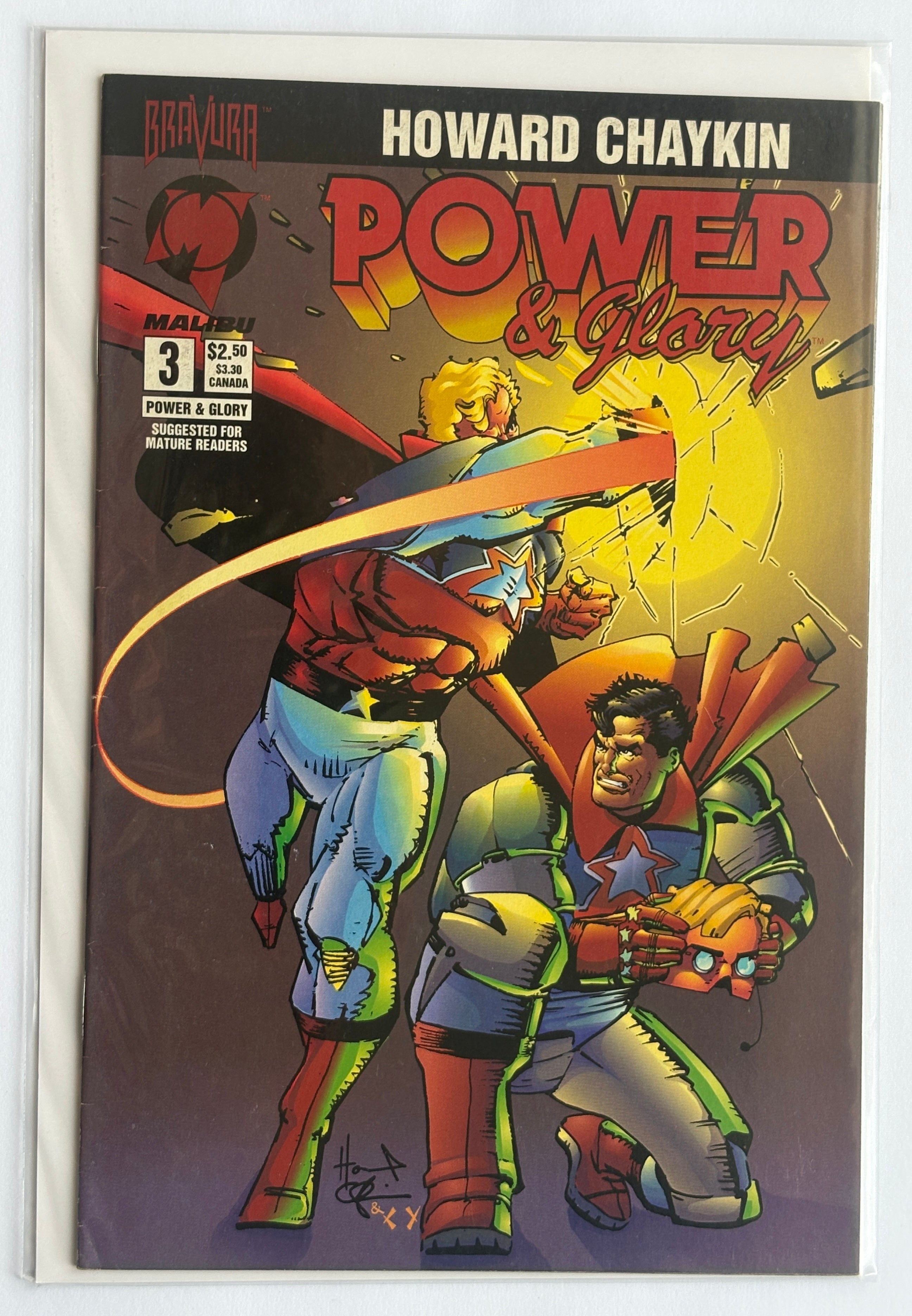 Power & Glory #3 - Howard Chaykin - Malibu Comics April 1994 VF- 7.5