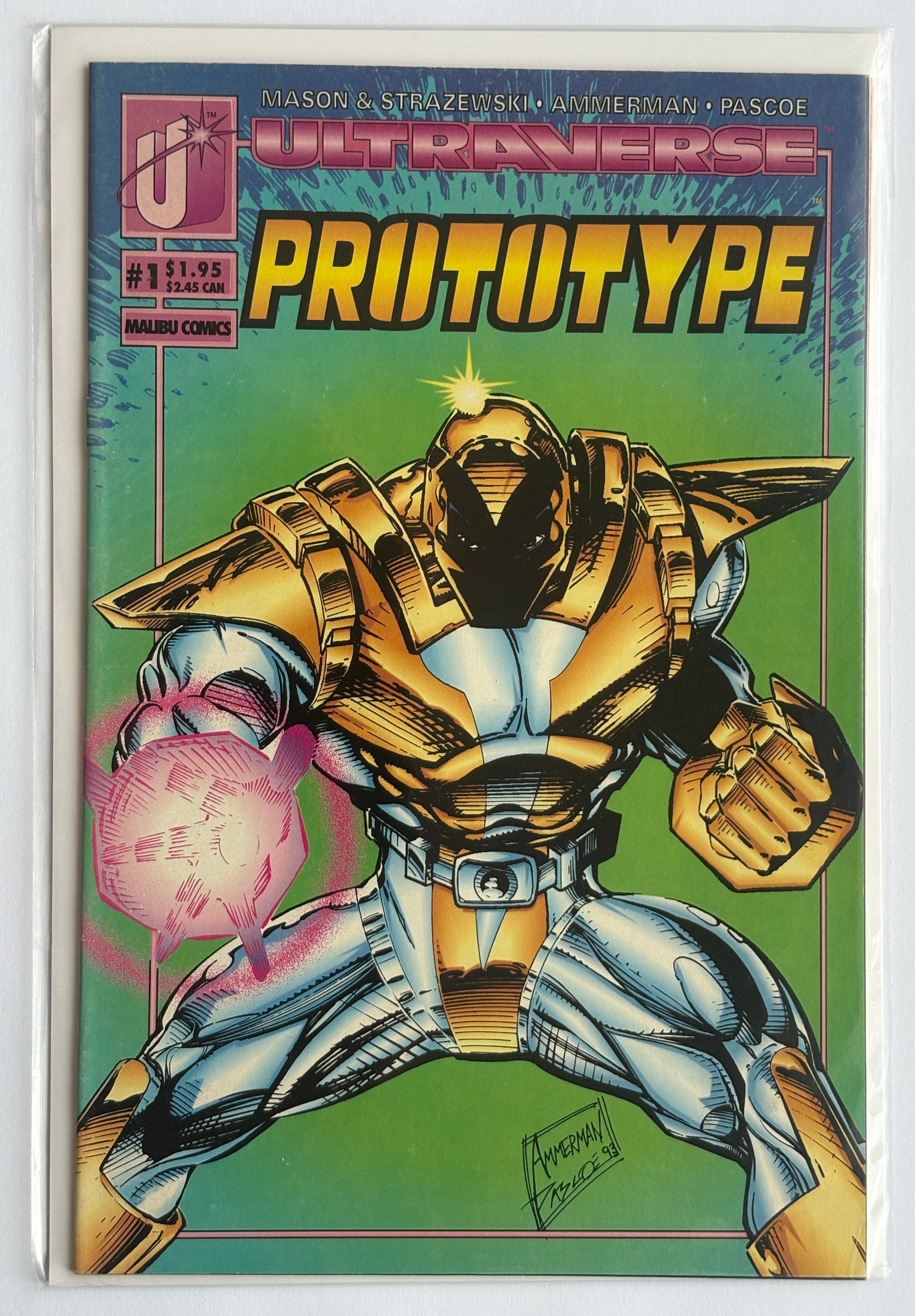 Prototype #1 - Ultraverse Malibu Comics August 1993 VF- 7.5