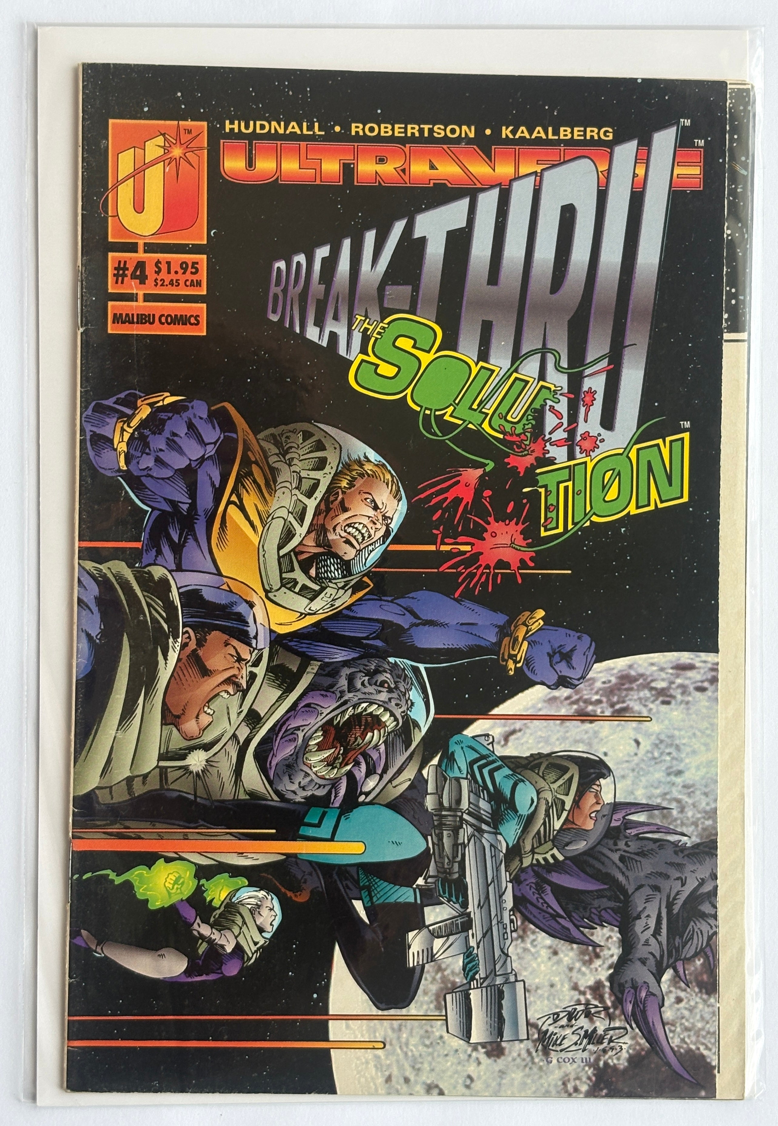 Ultraverse Break-Thru The Solution #4 - Malibu Comics December 1993 FN+ 6.5