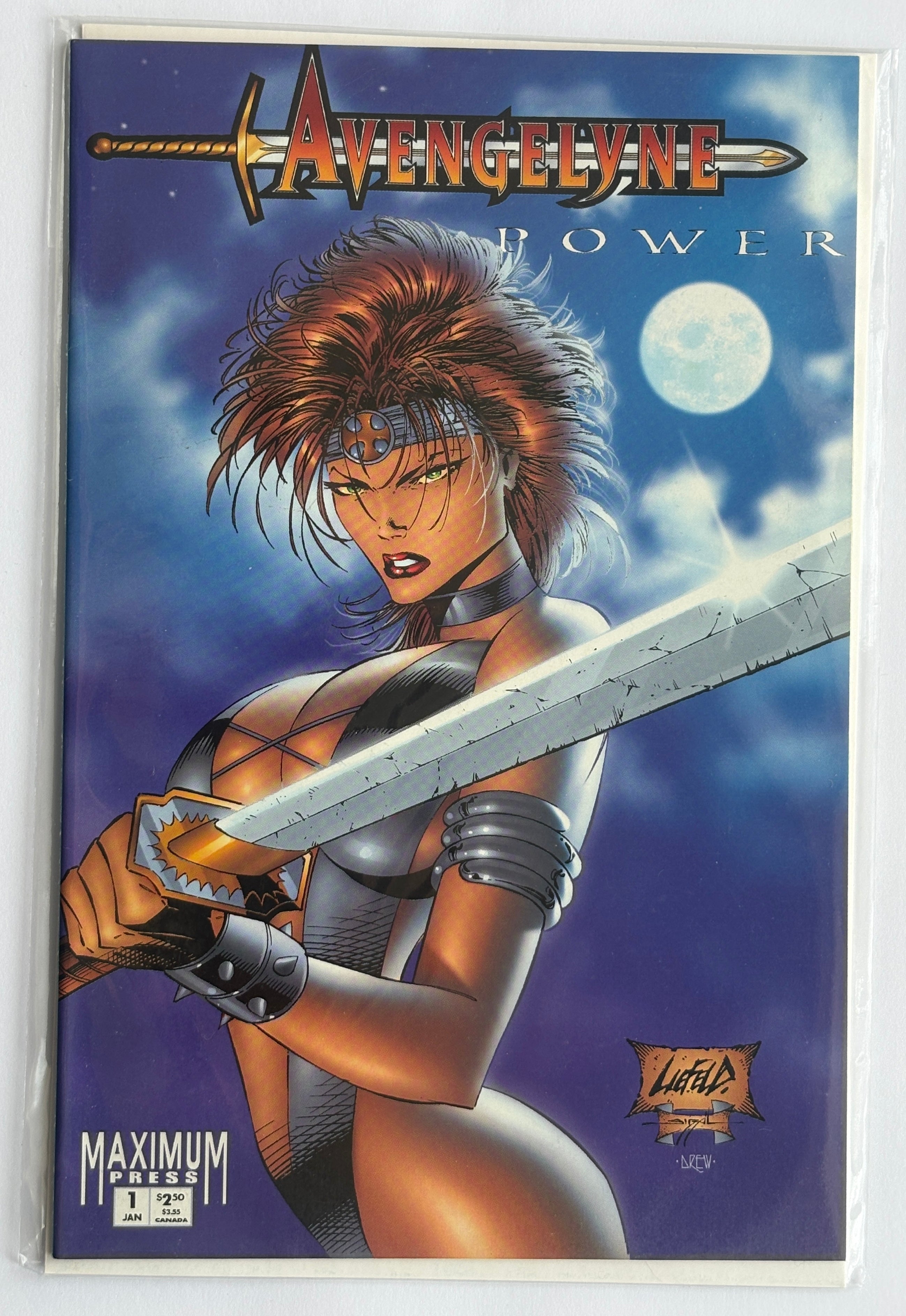 Avengelyne Power #1 - 1st Printing - Maximum Press November 1995 VF+ 8.5