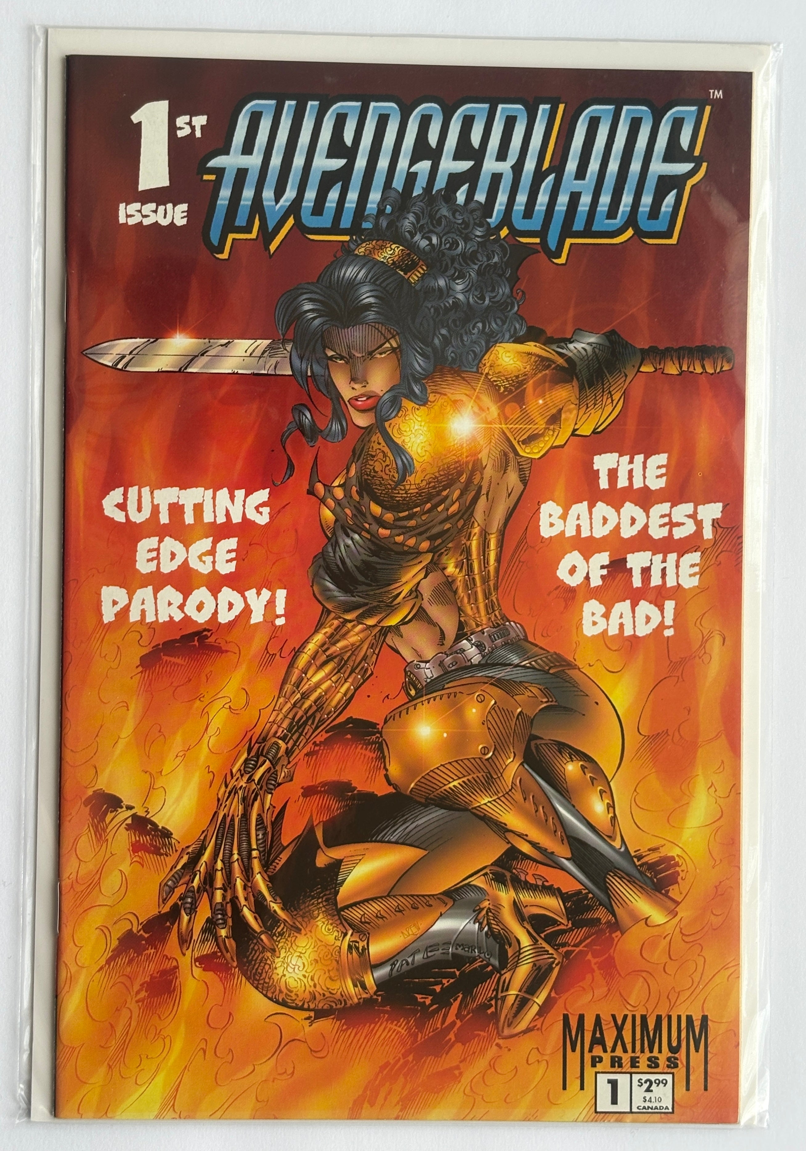 Avengeblade #1 - 1st Printing - Maximum Press July 1996 VF+ 8.5