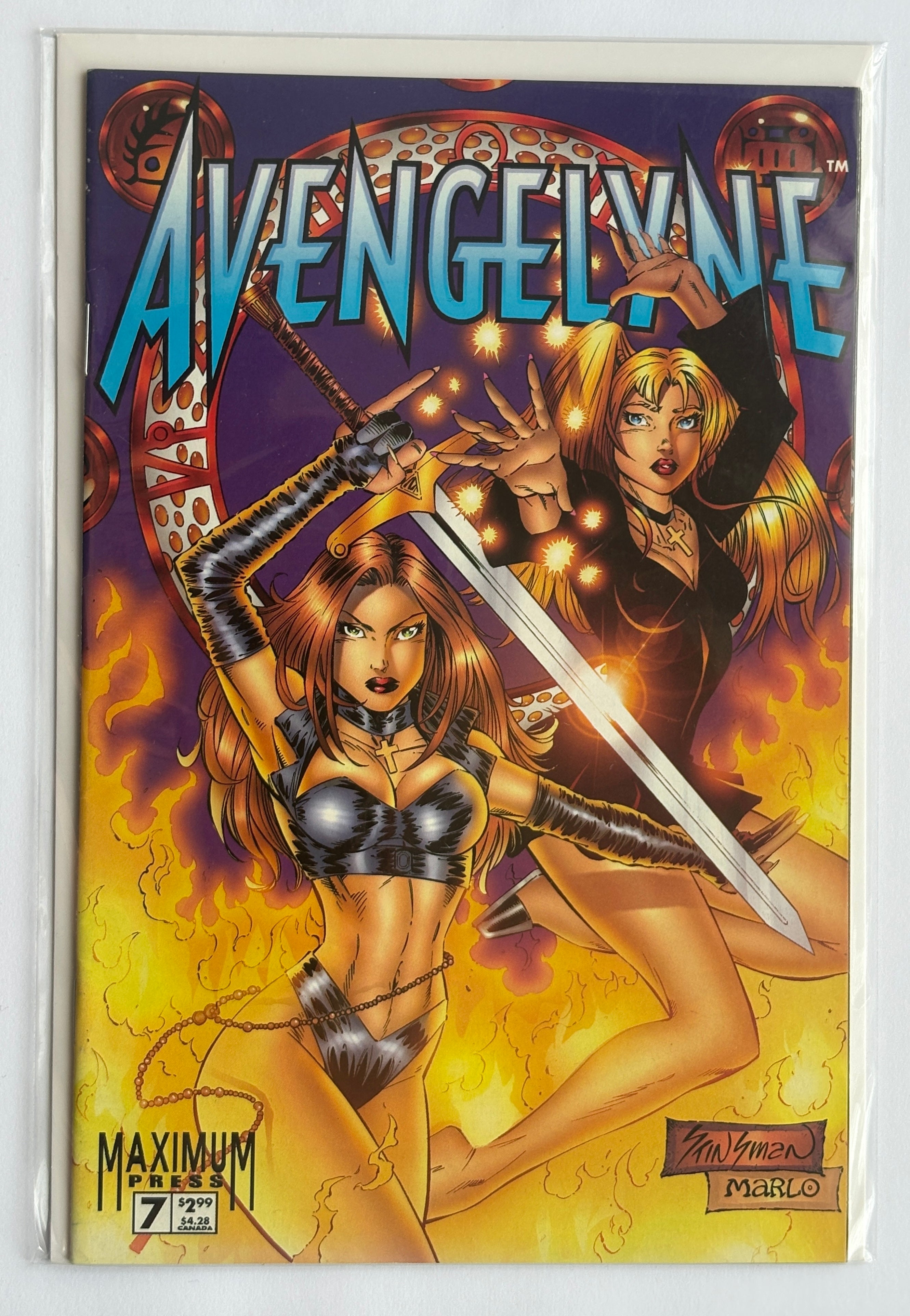 Avengelyne #7 - 1st Printing - Maximum Press November 1996 VF+ 8.5