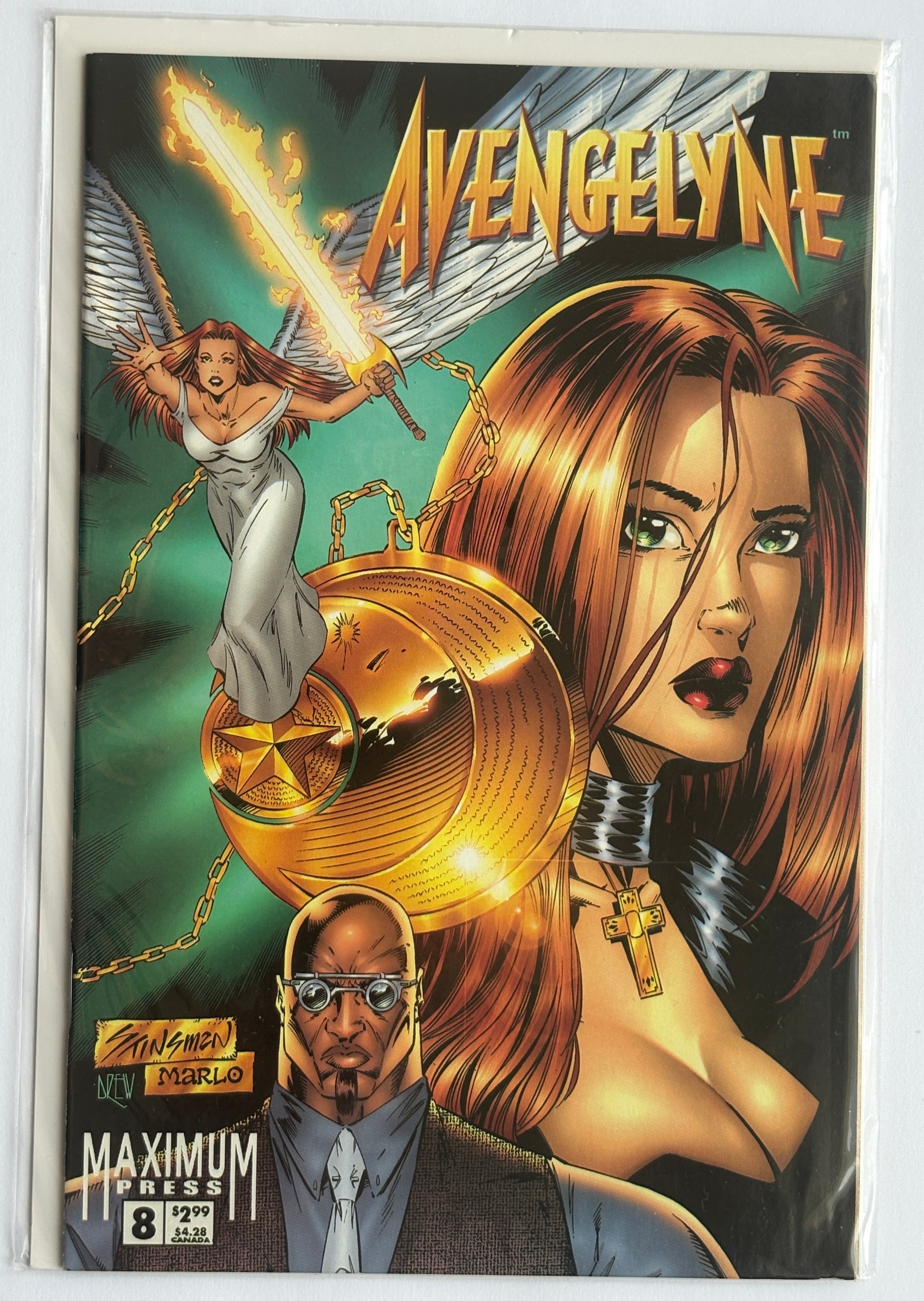 Avengelyne #8 - 1st Printing - Maximum Press December 1996 F/VF 7.0