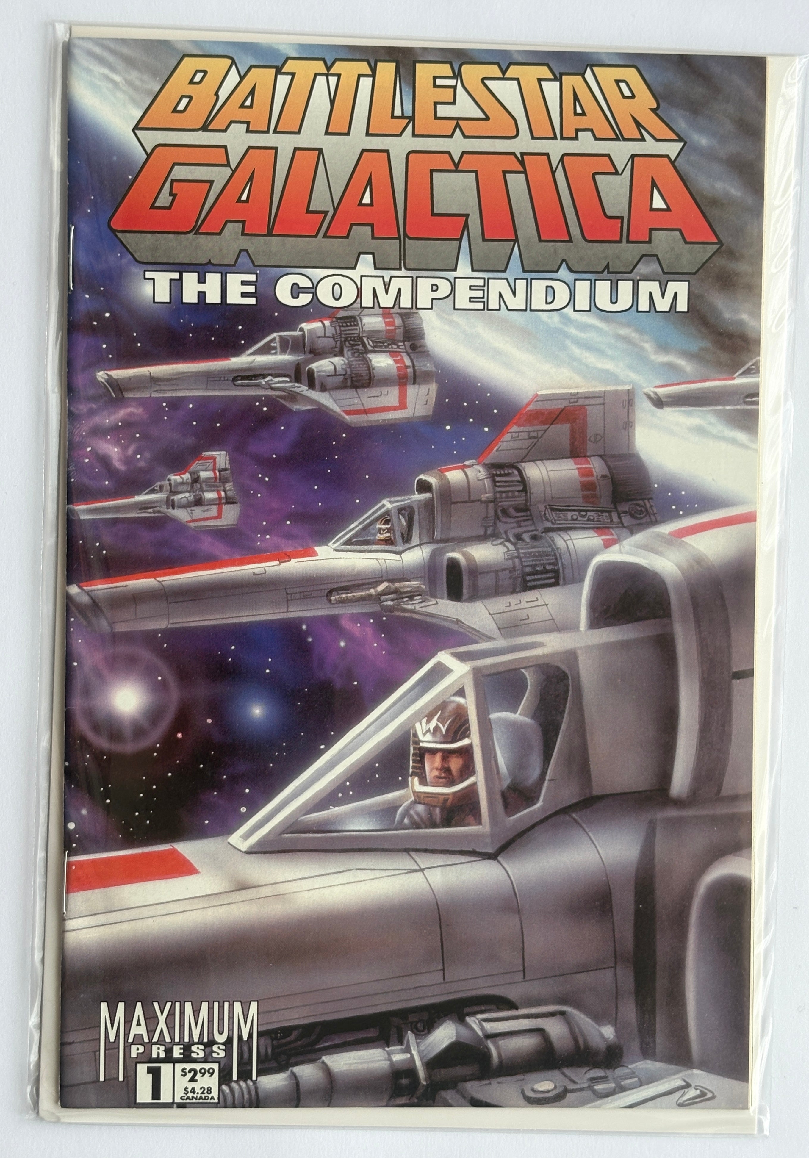 Battlestar Galactica: The Compendium #1 - Maximum Press February 1997 VF- 7.5