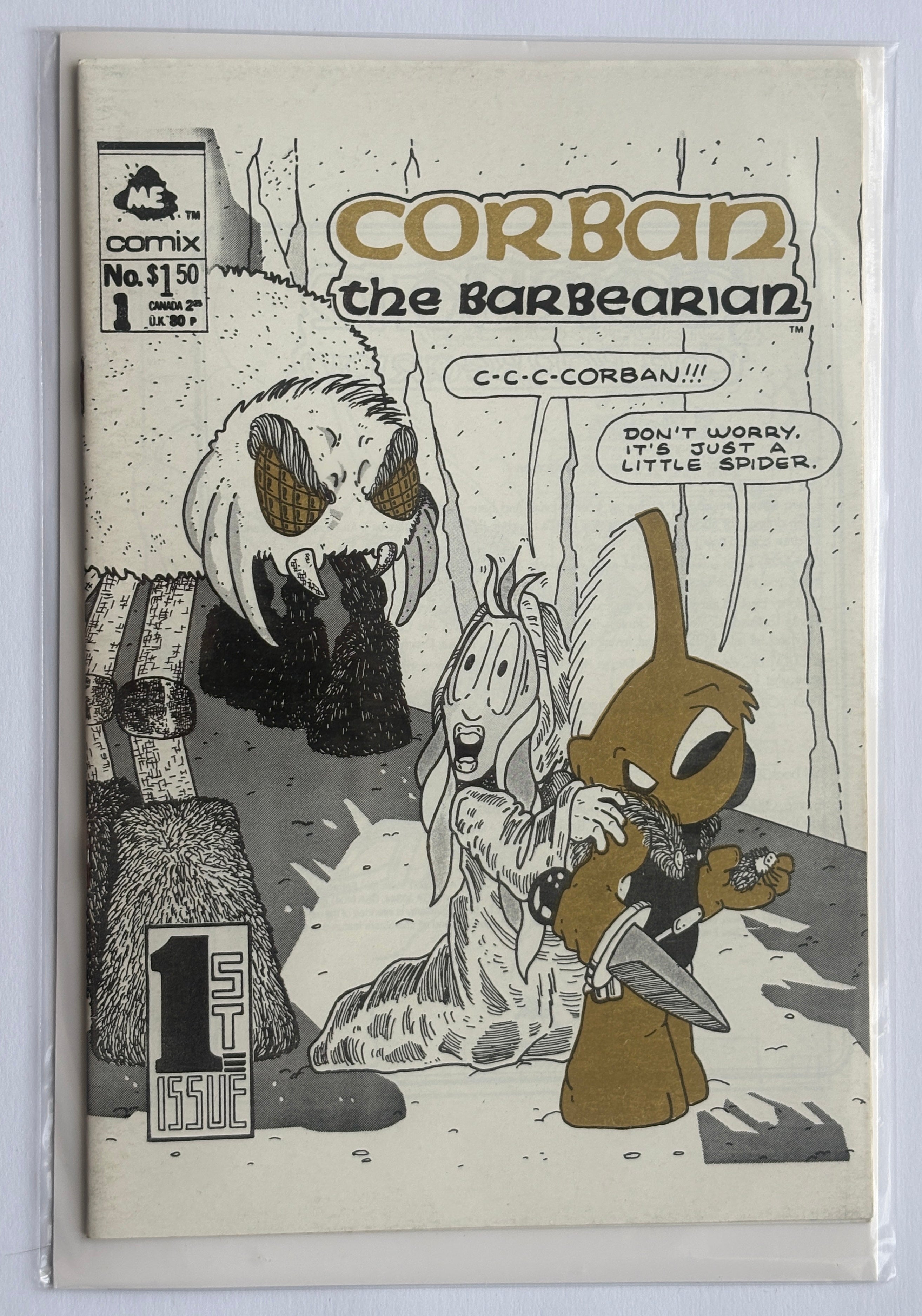 Corban the Barbearian #1 - M.E. Comix April 1987 F/VF 7.0