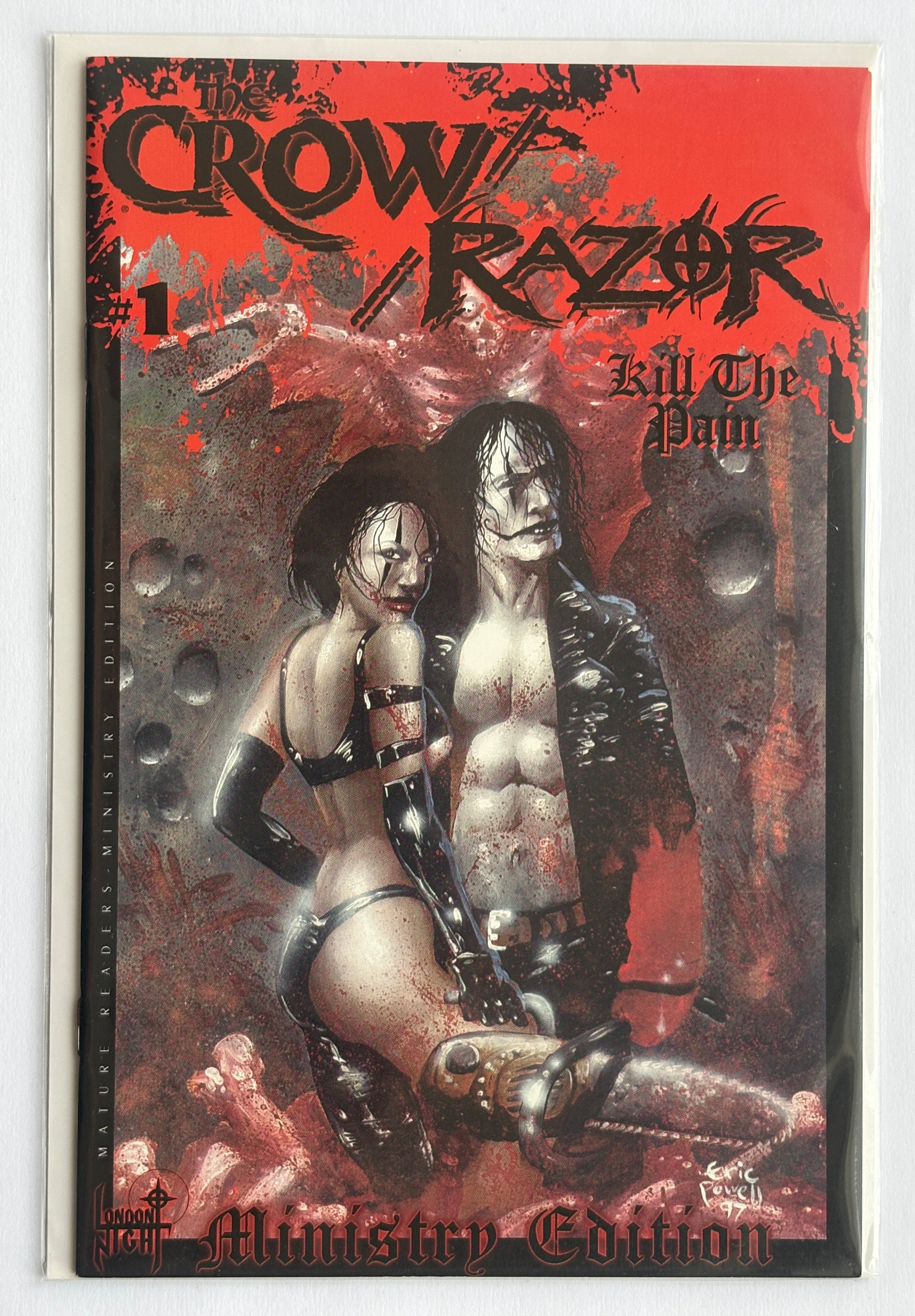 The Crow / Razor Kill the Pain #1 Ministry Edition - London Night 1998 VF 8.0