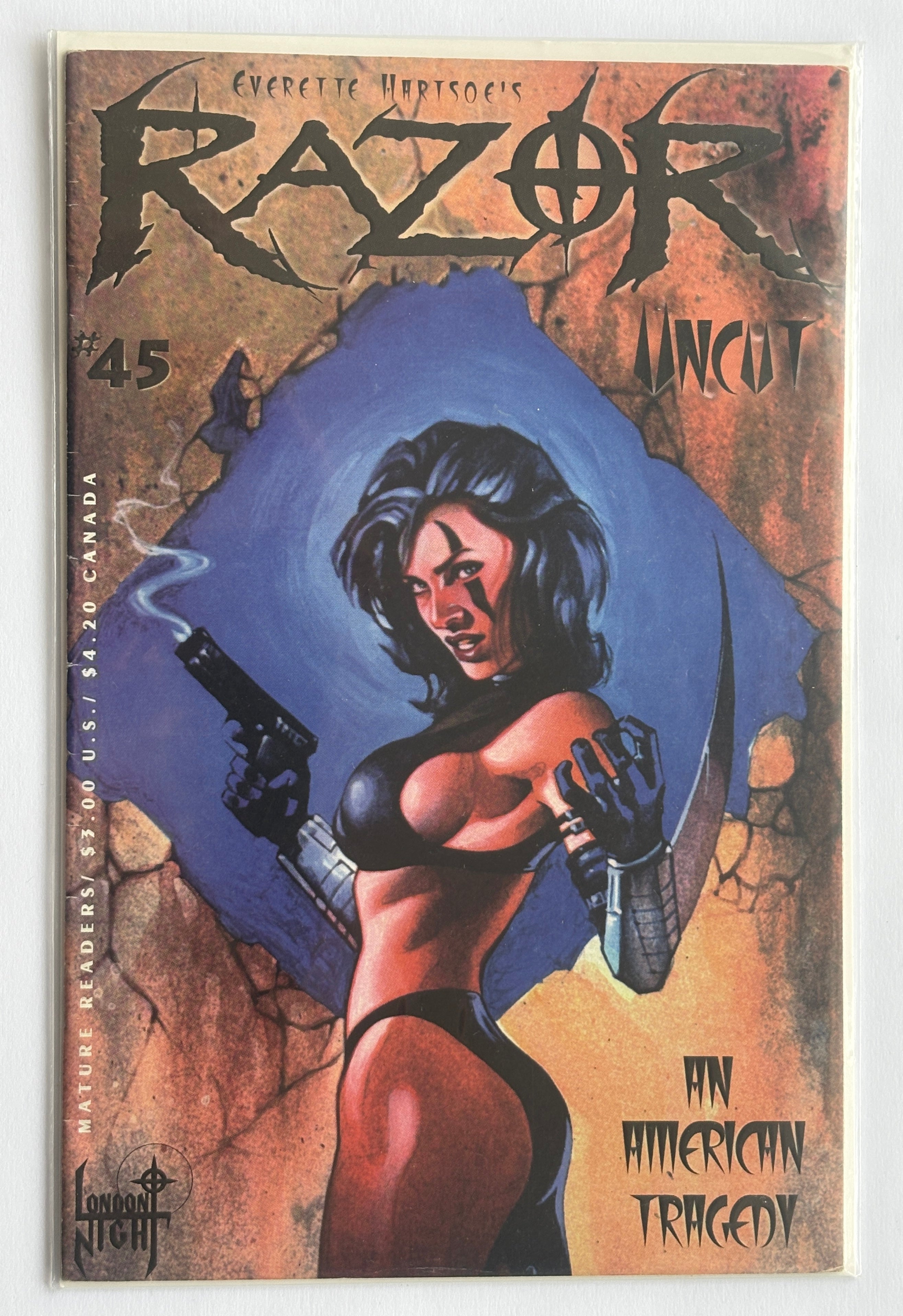 Razor Uncut #45 - 1st Printing - London Night March 1998 FN 6.0