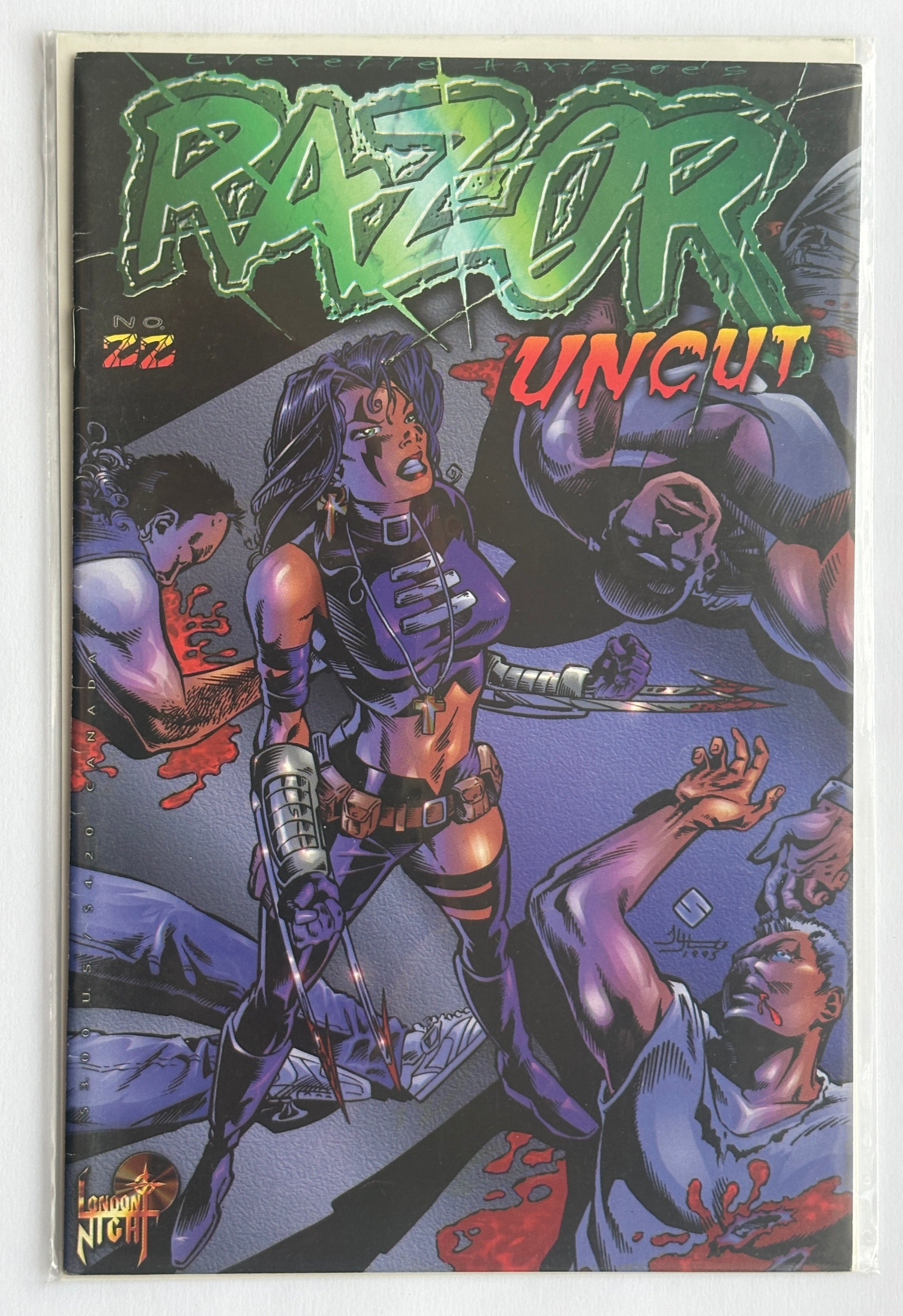Razor Uncut #22 - 1st Printing - London Night  1996 FN 6.0