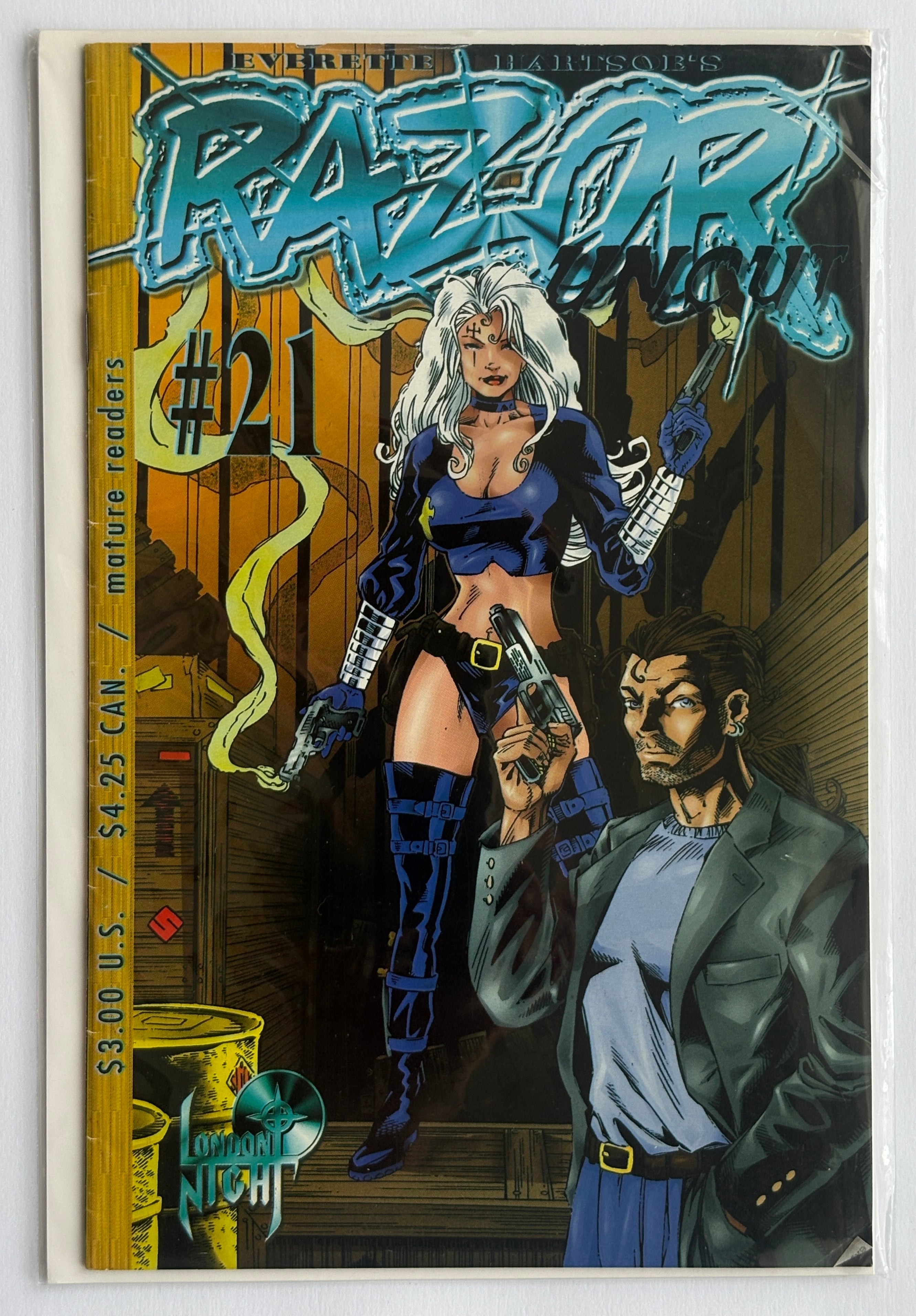 Razor Uncut #21 - 1st Printing - London Night  1996 FN 6.0