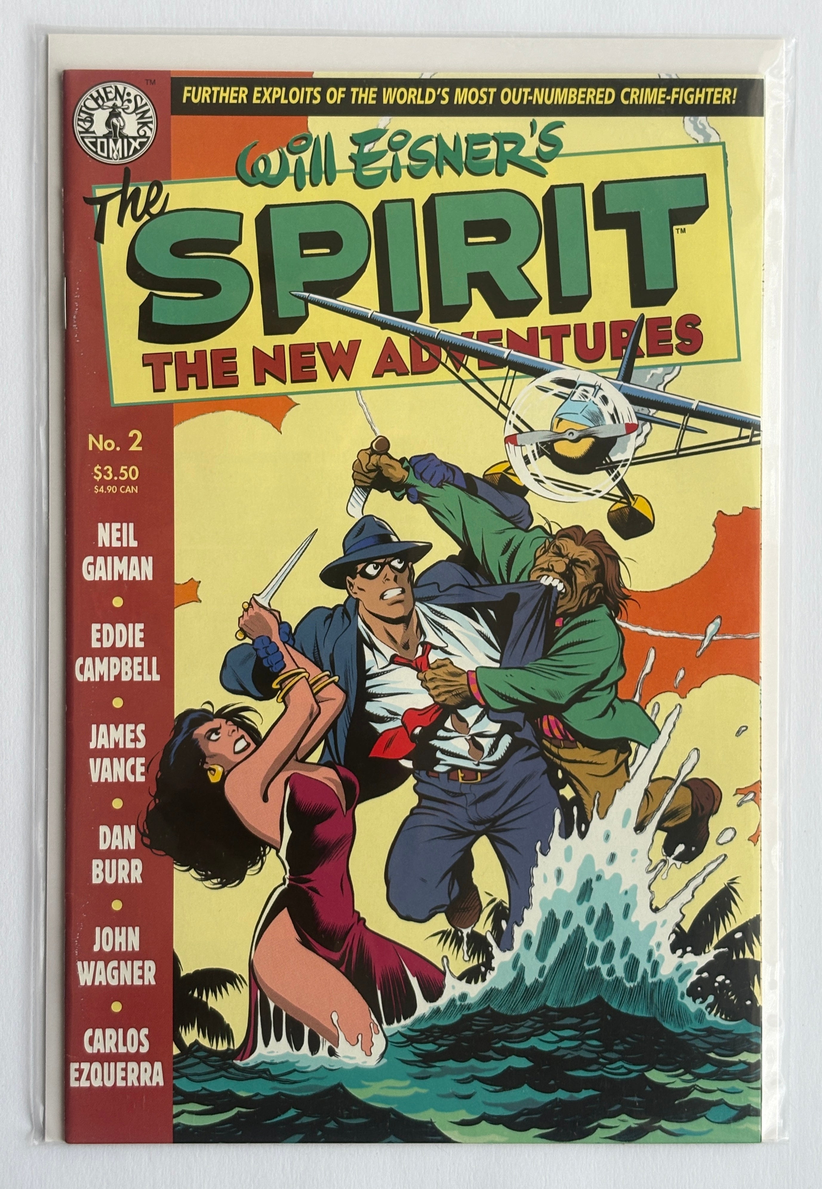 The Spirit The New Adventures #2 1st Print Kitchen Sink Comix April 1998 VF- 7.5