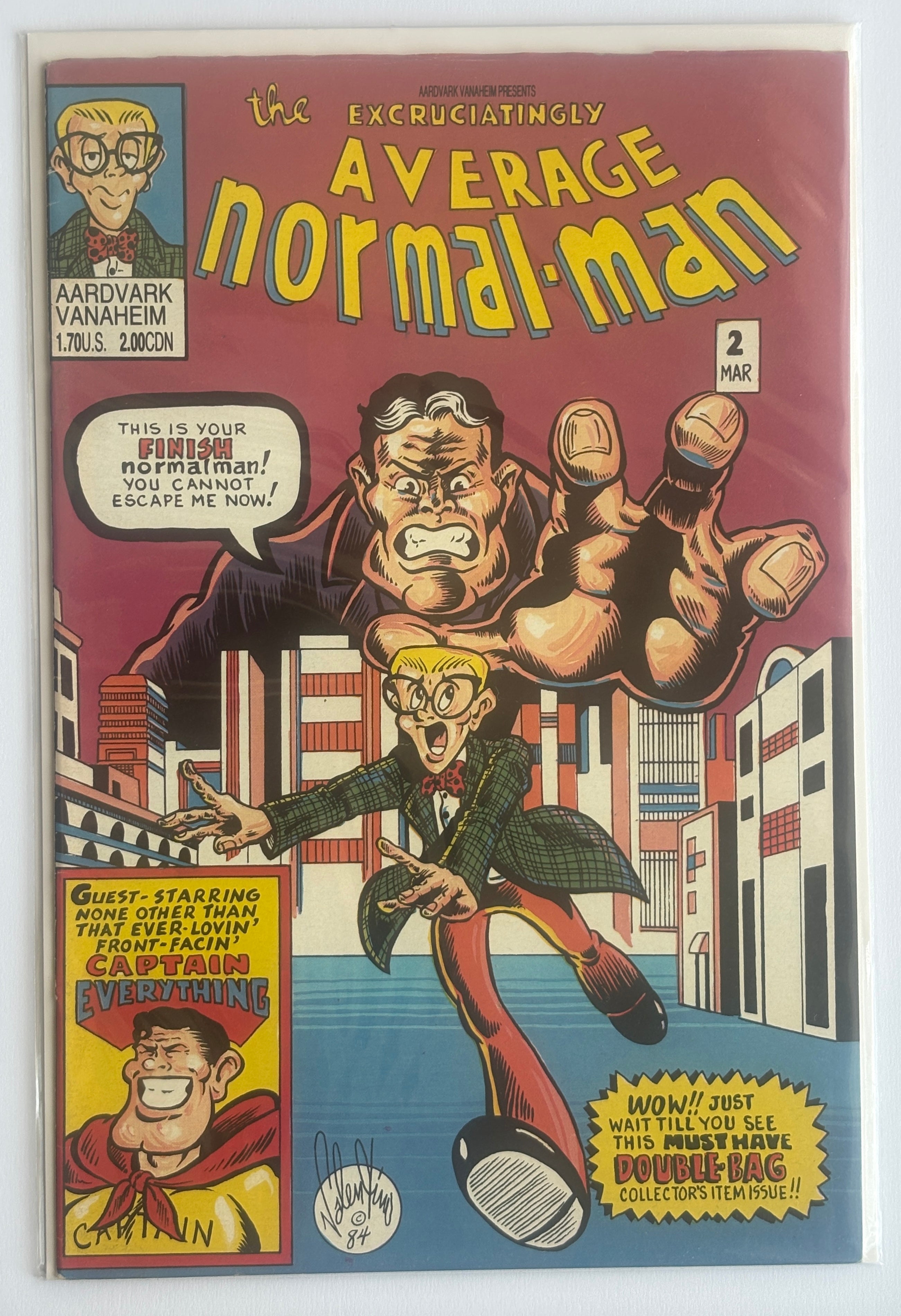 Normalman #2 - Aardvark-Vanaheim March 1984 VF- 7.5