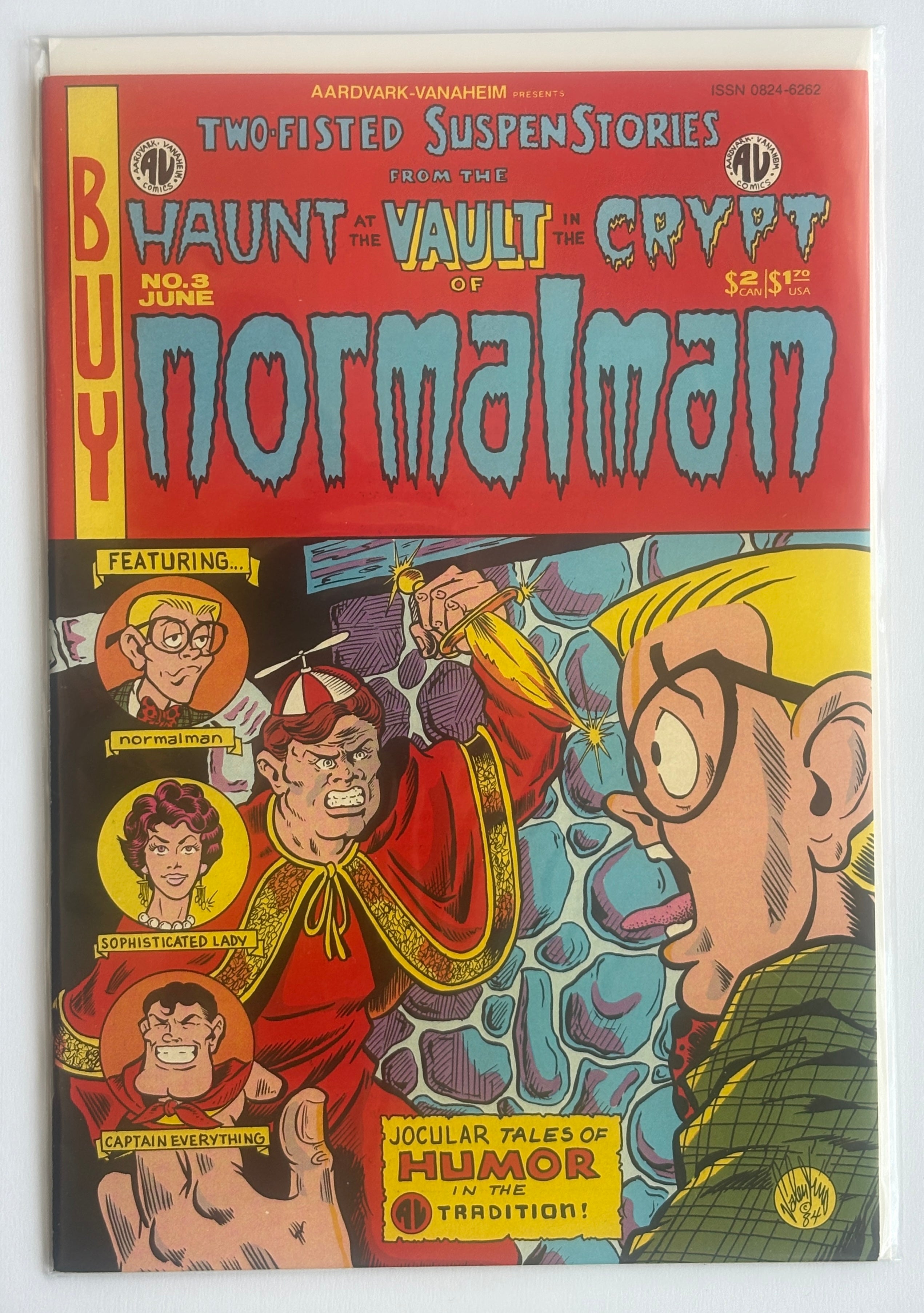 Normalman #3 - Aardvark-Vanaheim June 1984 VF- 7.5
