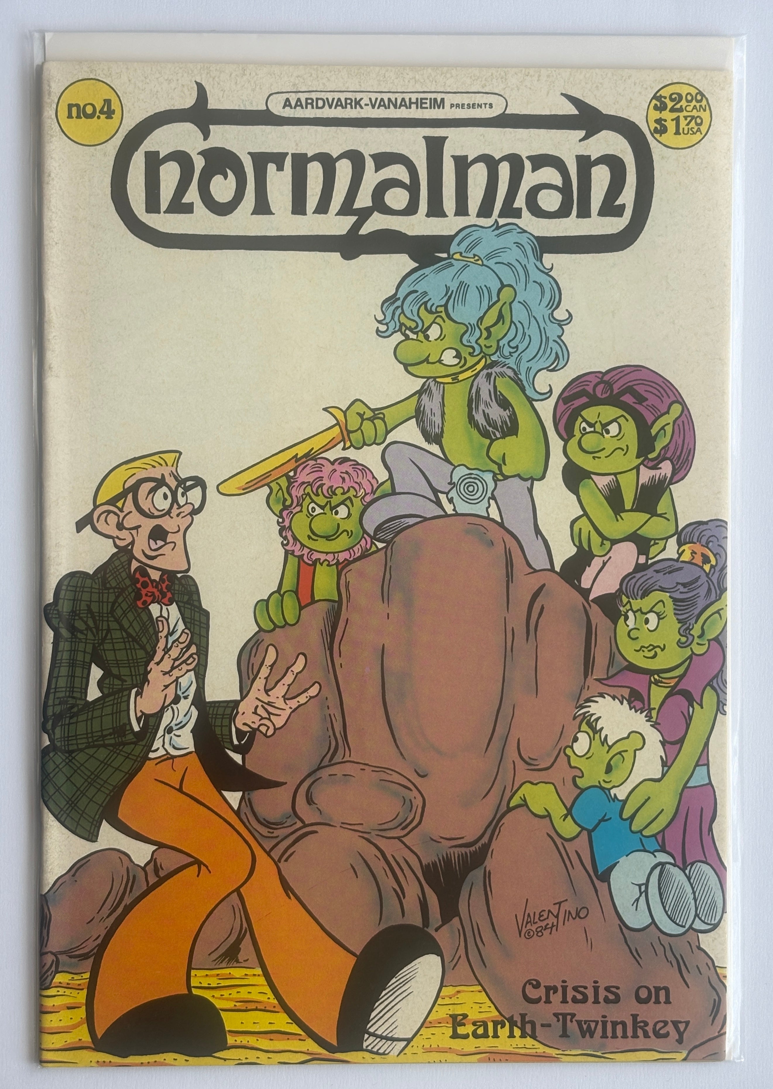 Normalman #4 - Aardvark-Vanaheim August 1984 FN+ 6.5