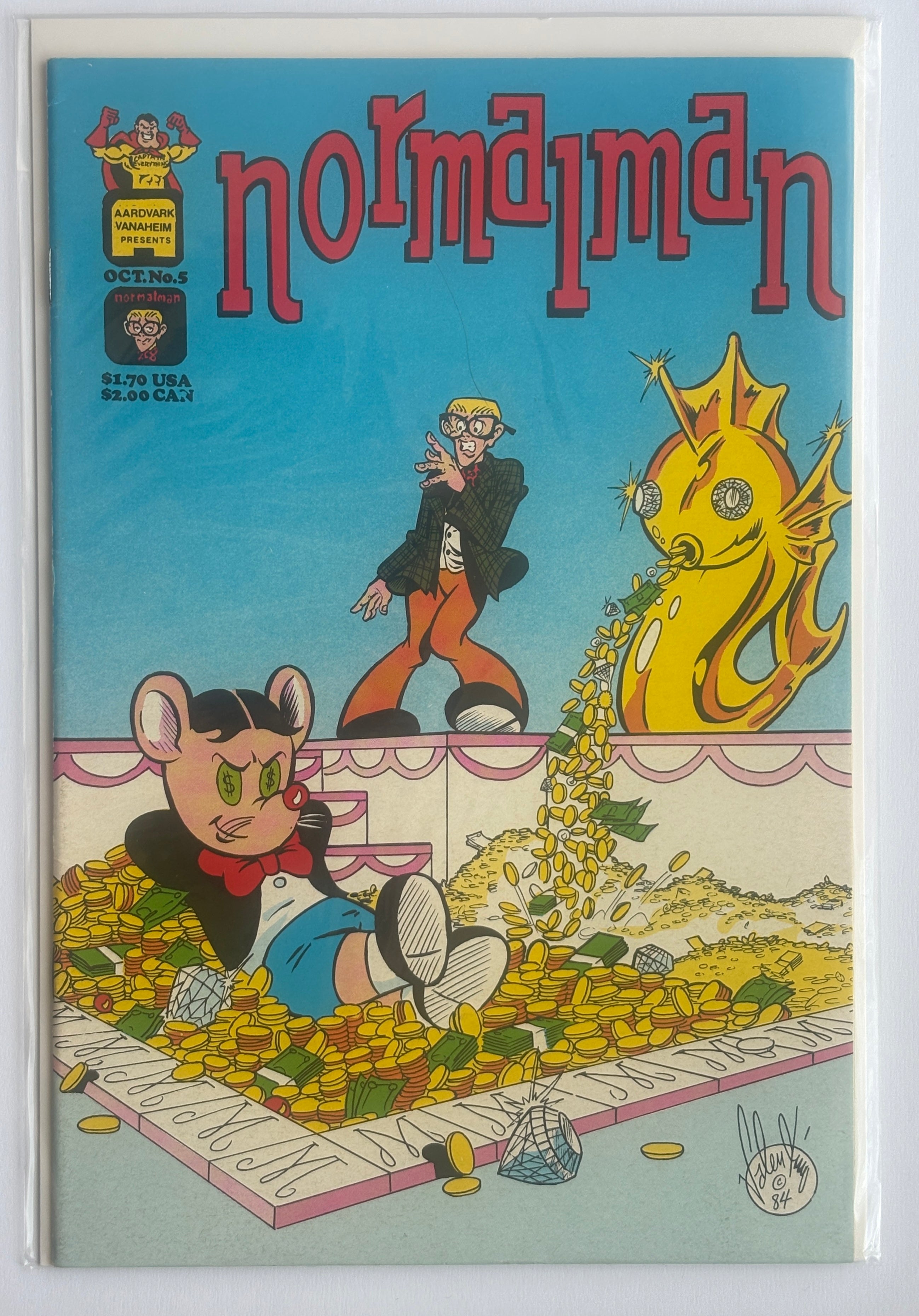 Normalman #5 - Aardvark-Vanaheim October 1984 VF- 7.5