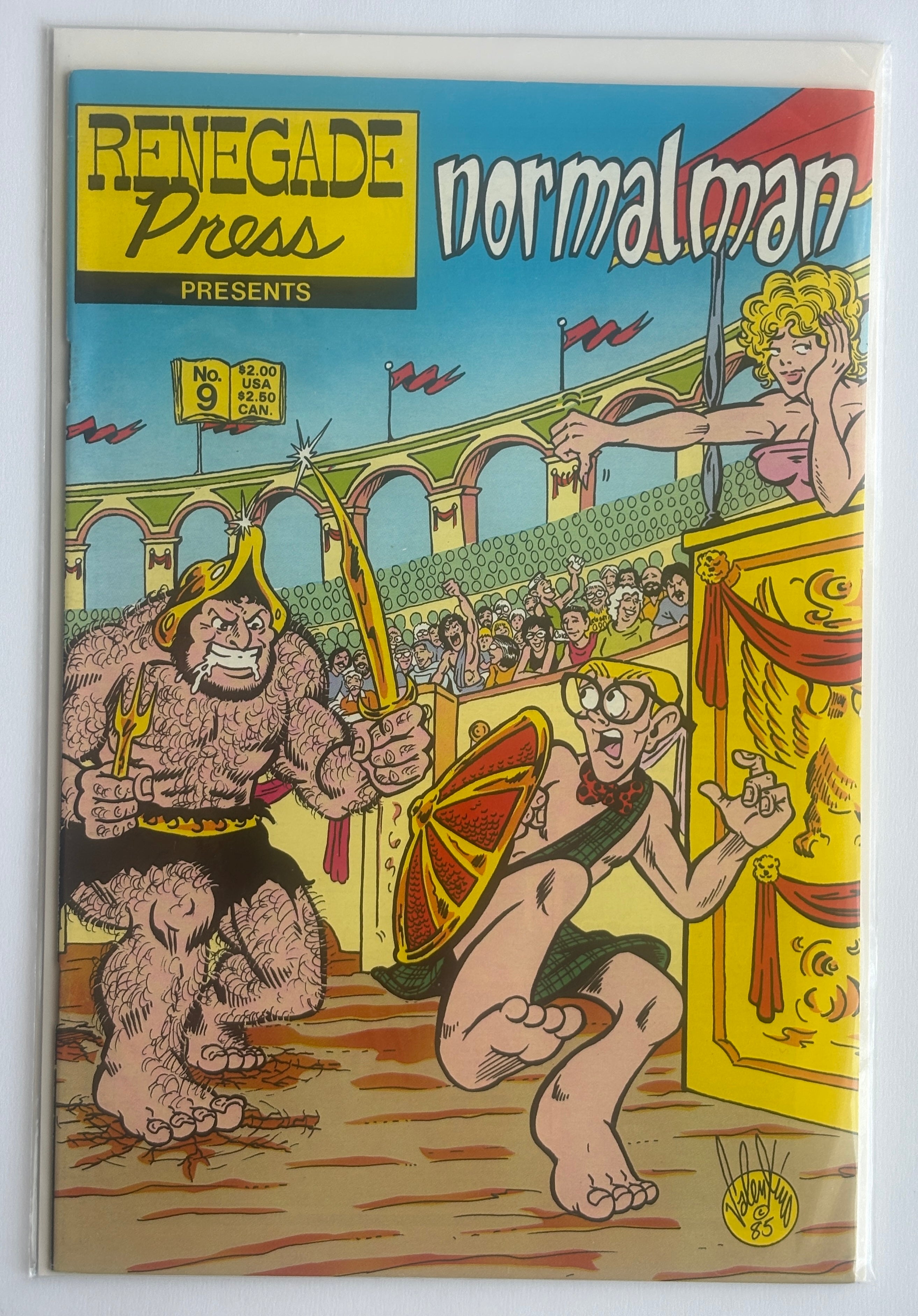 Normalman #9 - Renegade Press June 1985 VF- 7.5