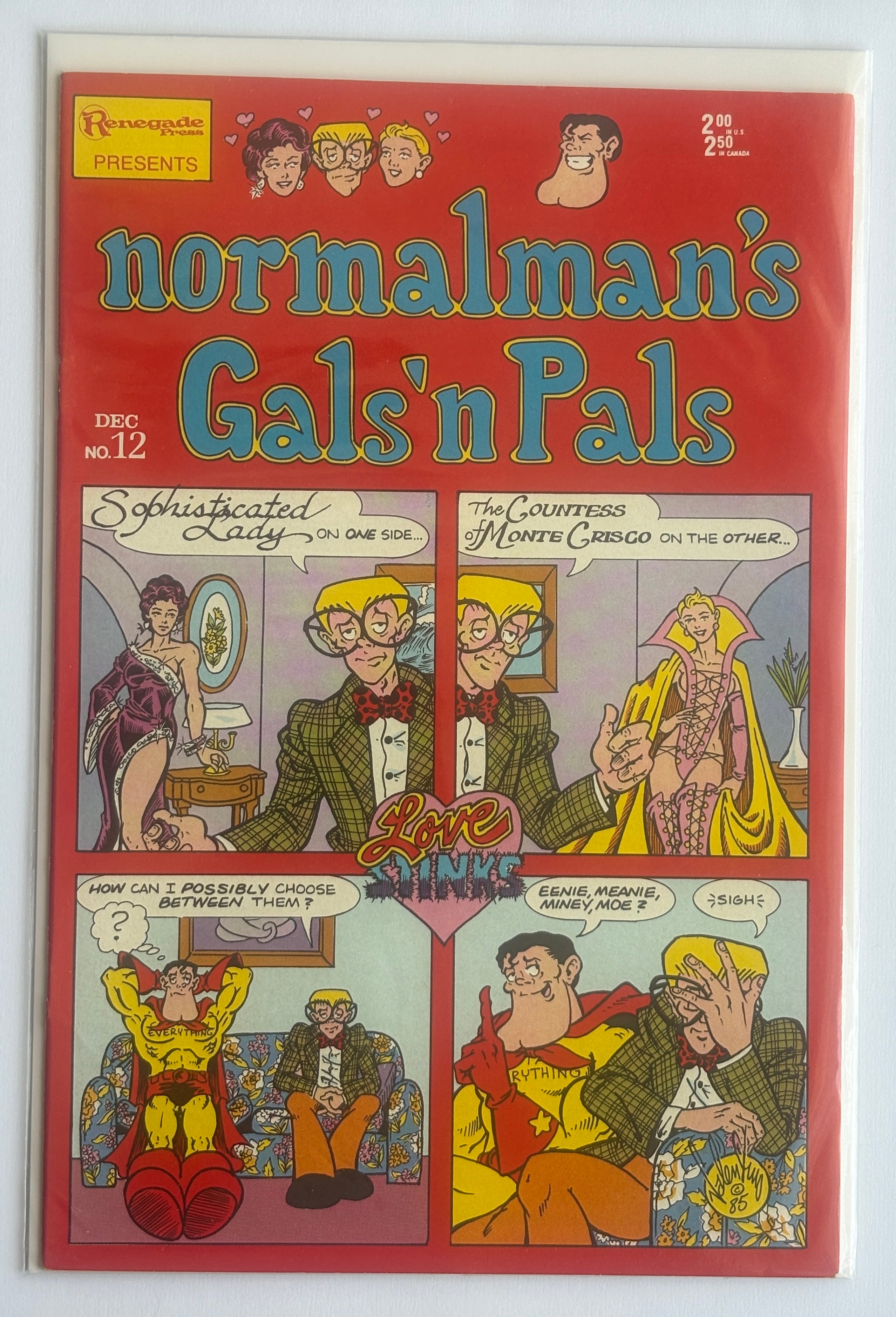 Normalman #12 - Renegade Press December 1985 VF 8.0