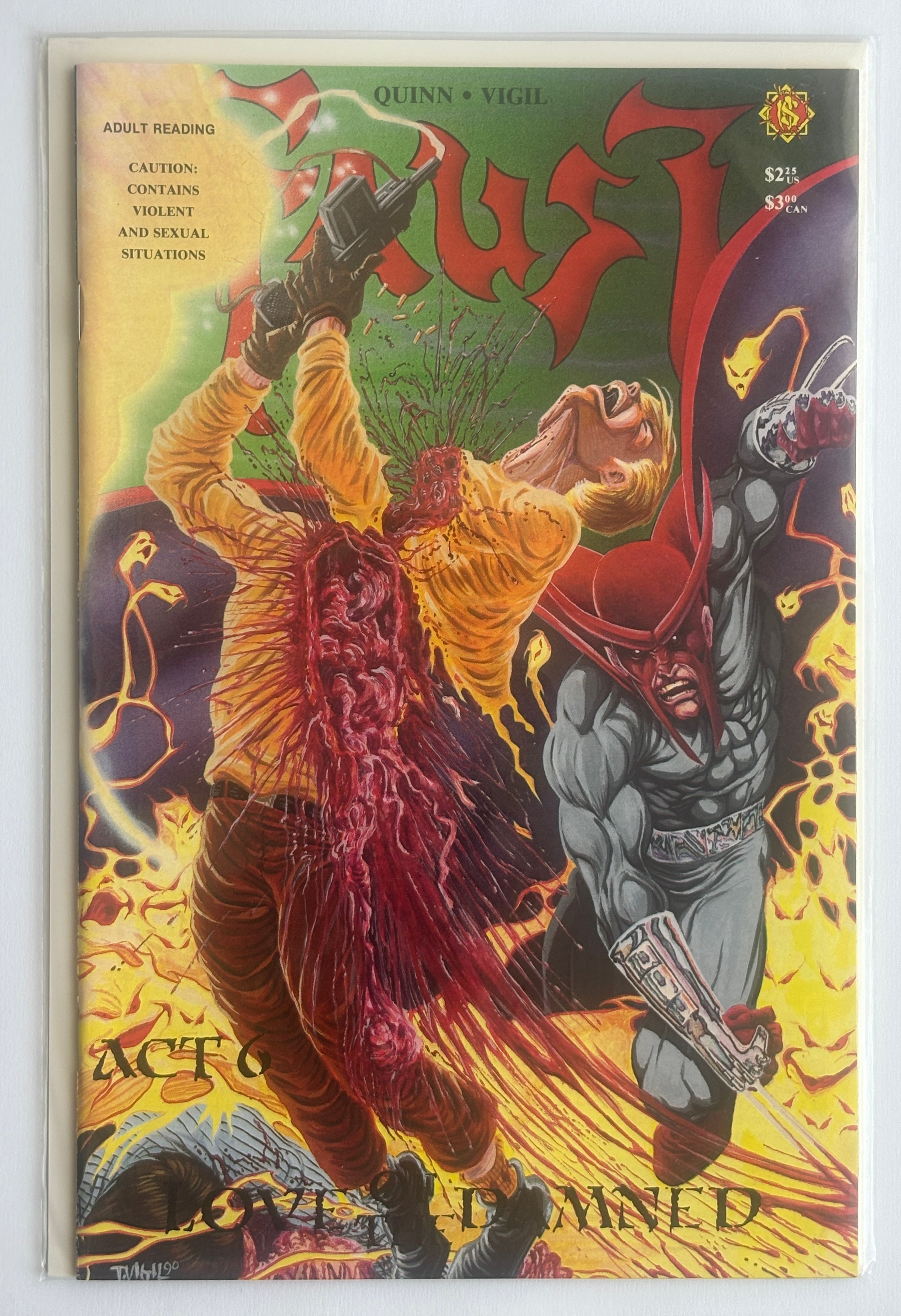 Faust Vol: 2 Act #6 Love of the Damned - Rebel Studios 1992 VF+ 8.5