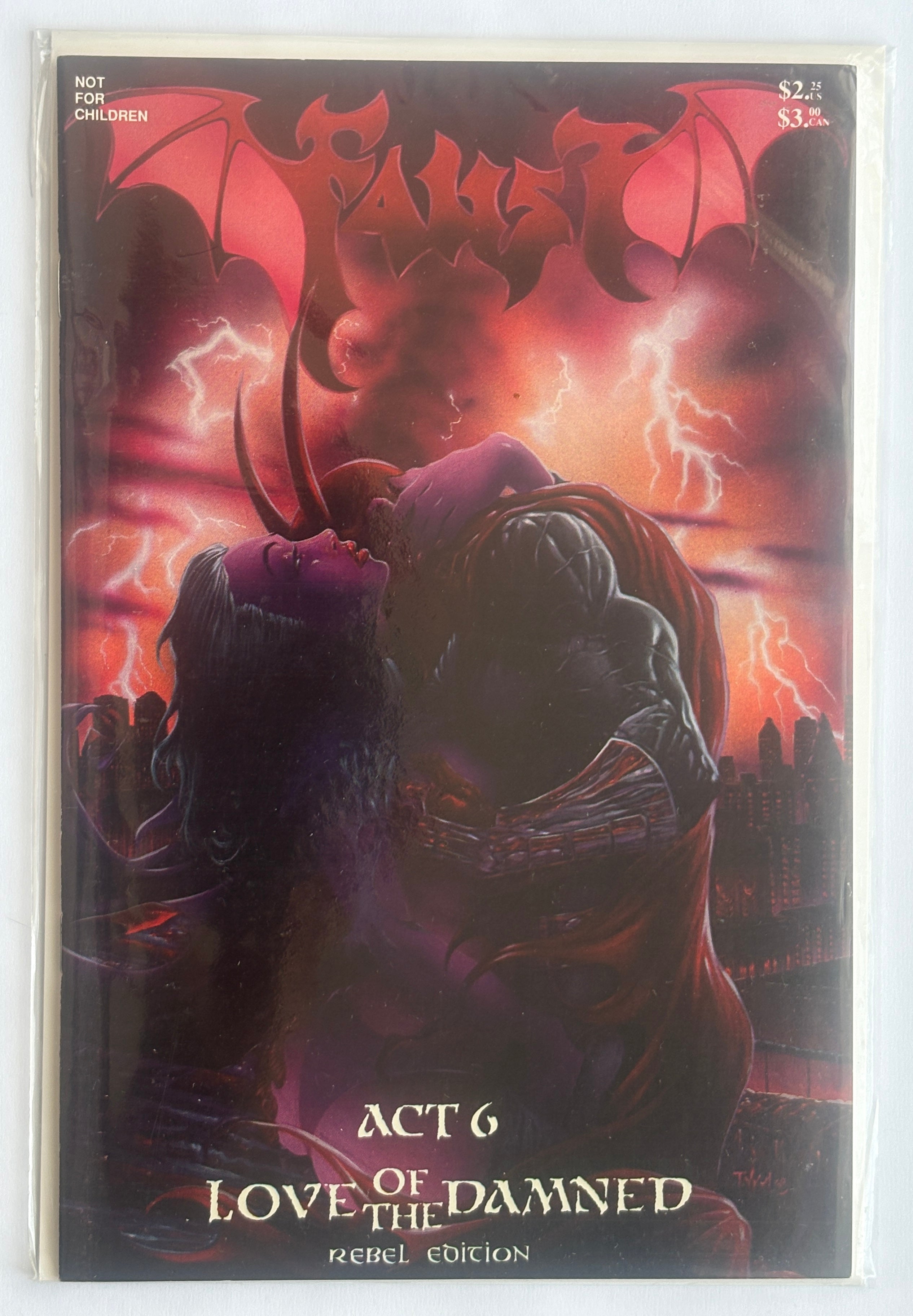 Faust #6 Rebel Edition Love of the Damned - Rebel Studios 1993 VF 8.0