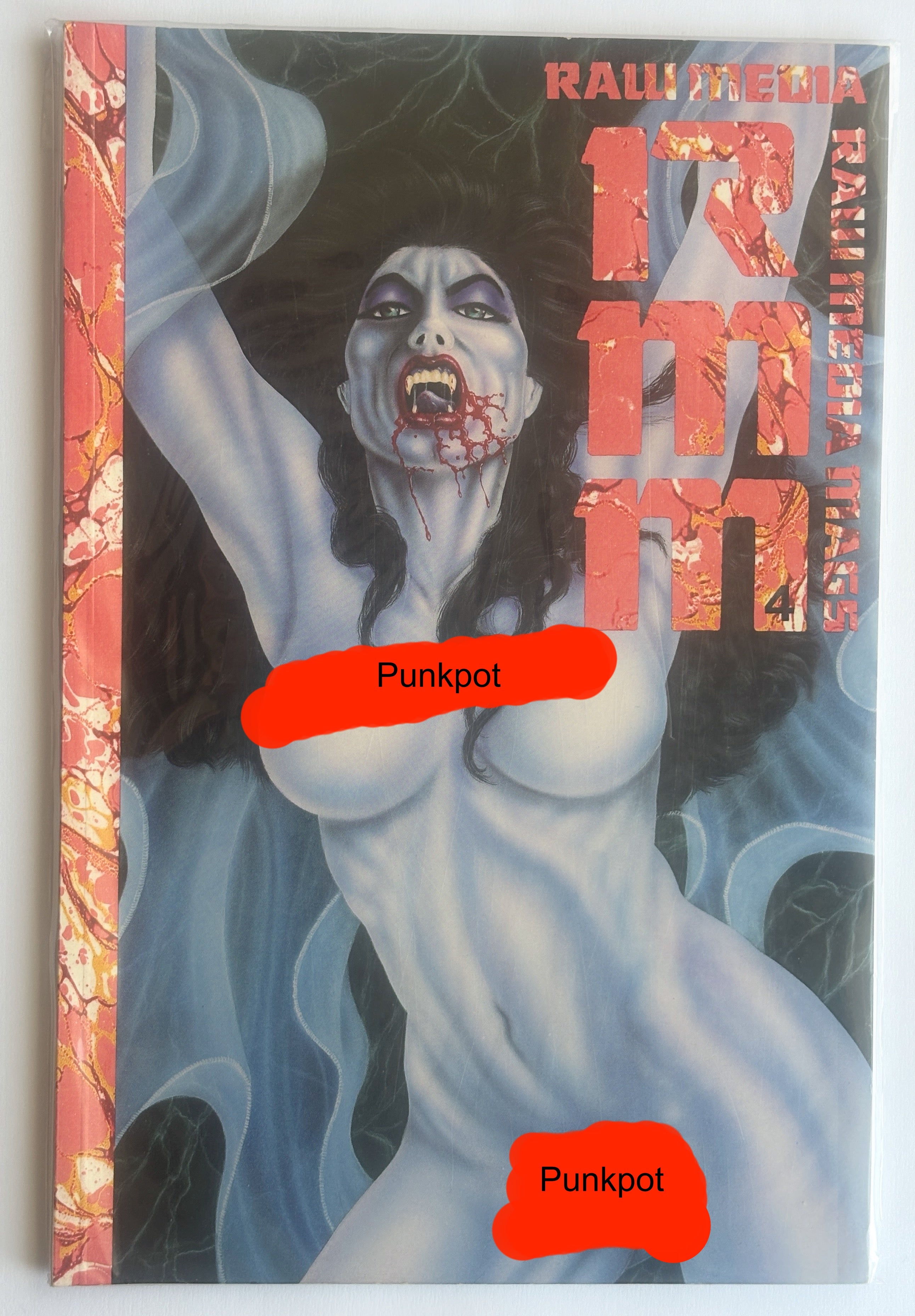 Raw Media Mags #4 - 1st Printing (RMM) Rebel Studios May 1994 VF+ 8.5