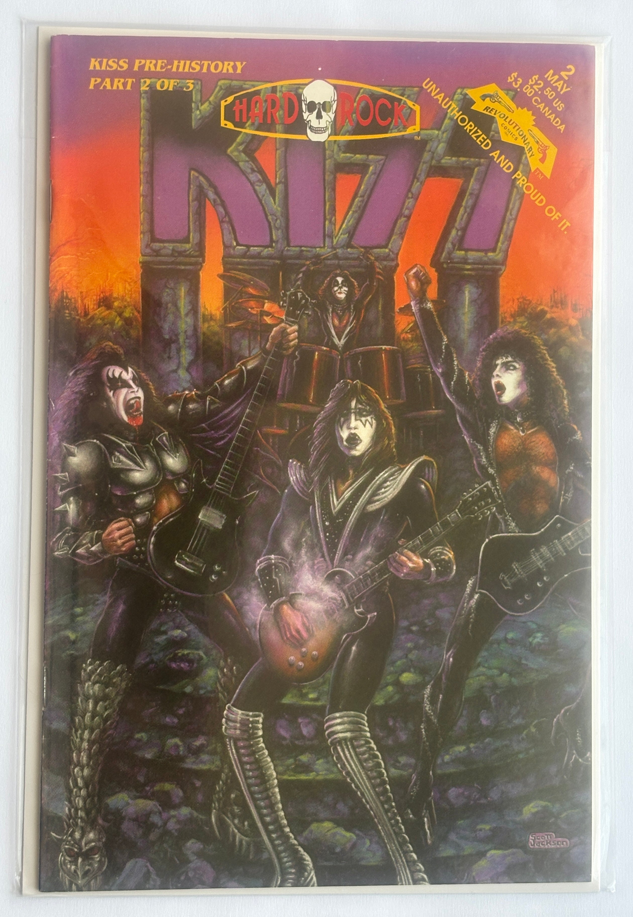 KISS Pre-History #2 (2 of 3) 1st Print Revolutionary Comics May 1993 F/VF 7.0