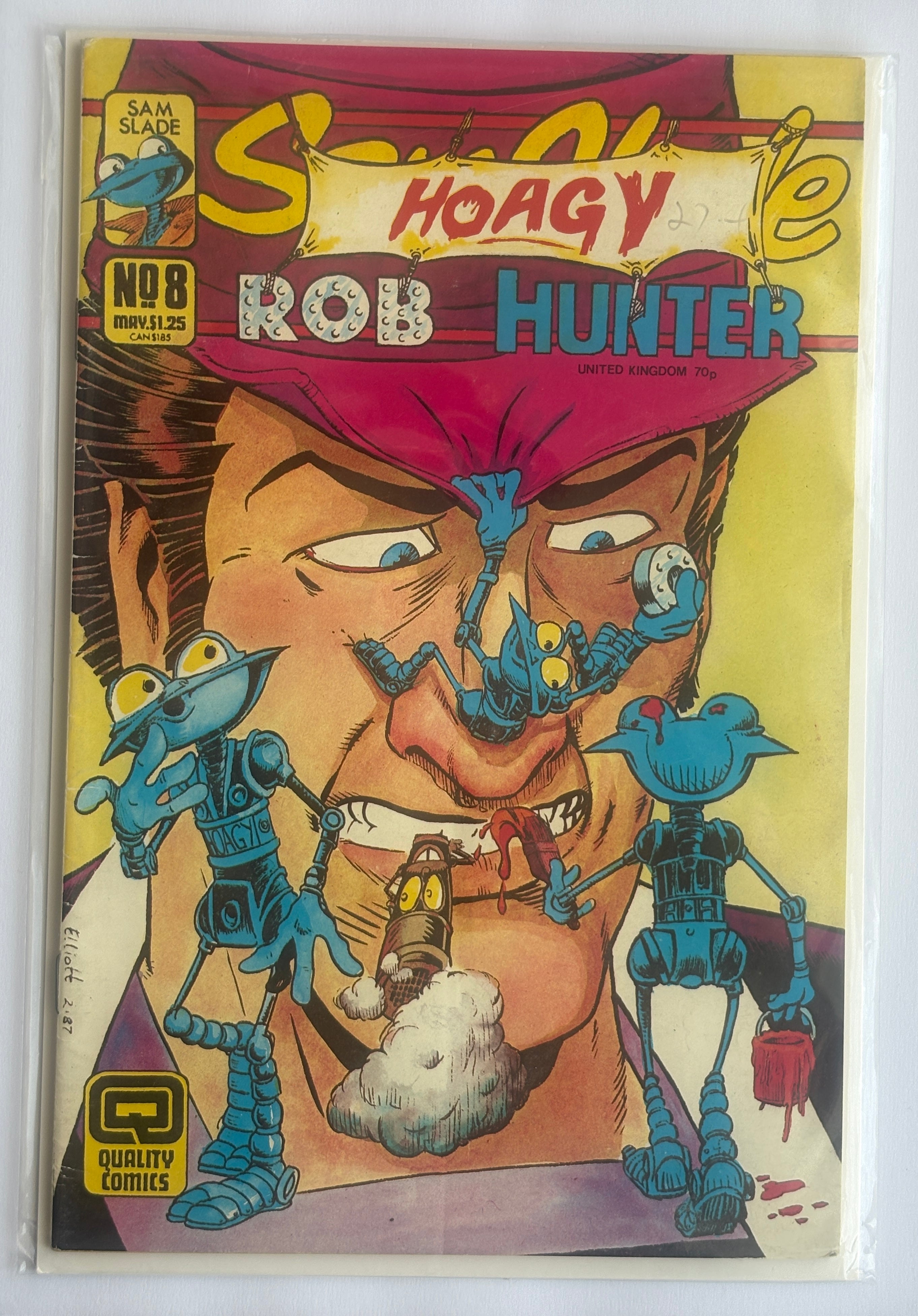 Sam Slade Robo Hunter #8 - Quality Comics - 1987 FN 6.0