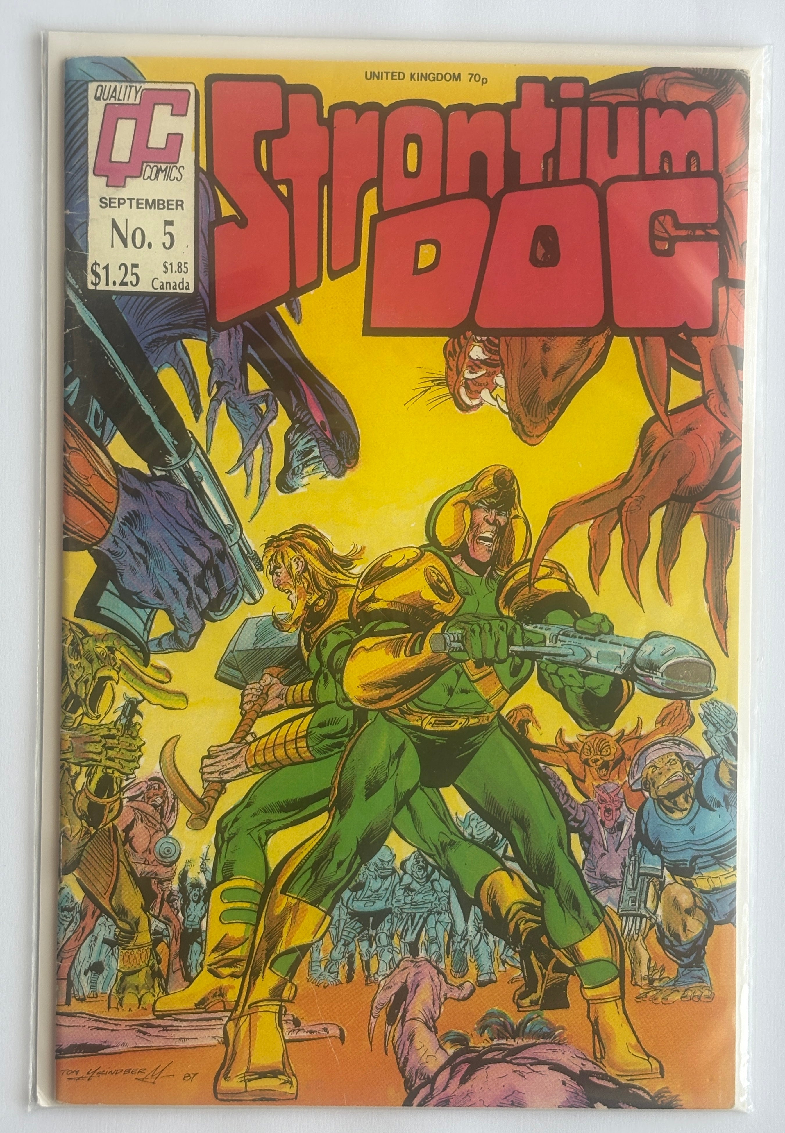 Strontium Dog #5 - Fleetway Quality Comics - 1987 FN+ 6.5