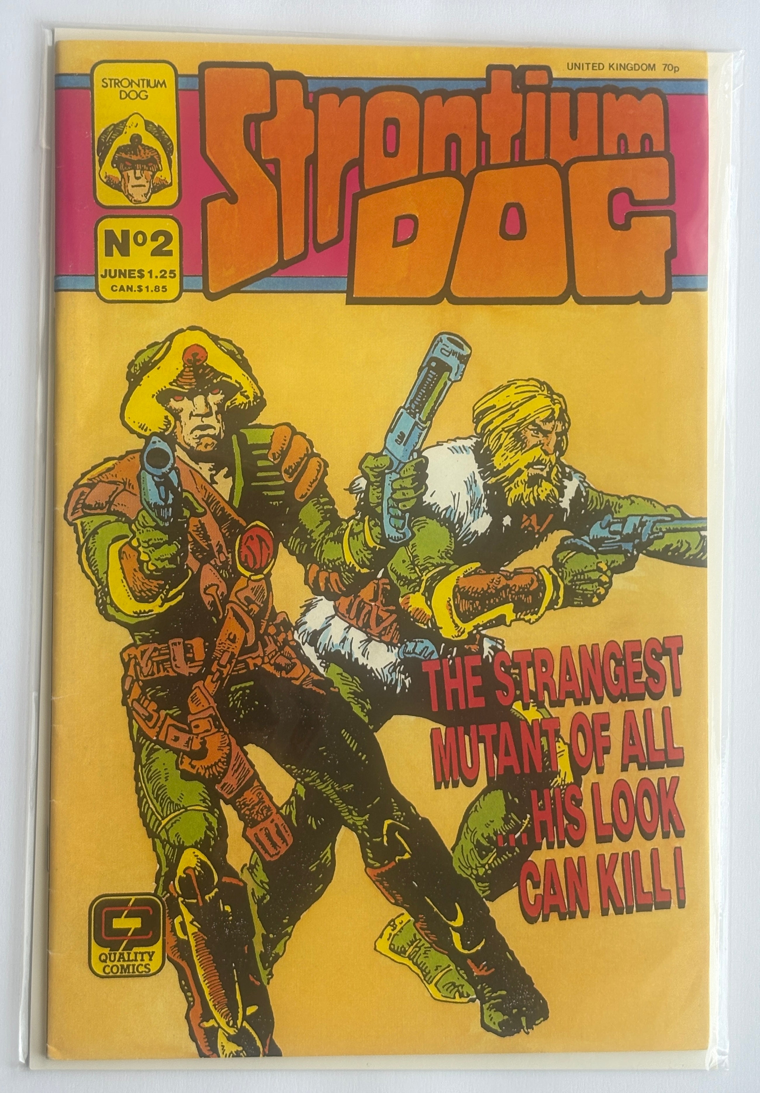 Strontium Dog #2 - Fleetway Quality Comics - 1987 F/VF 7.0
