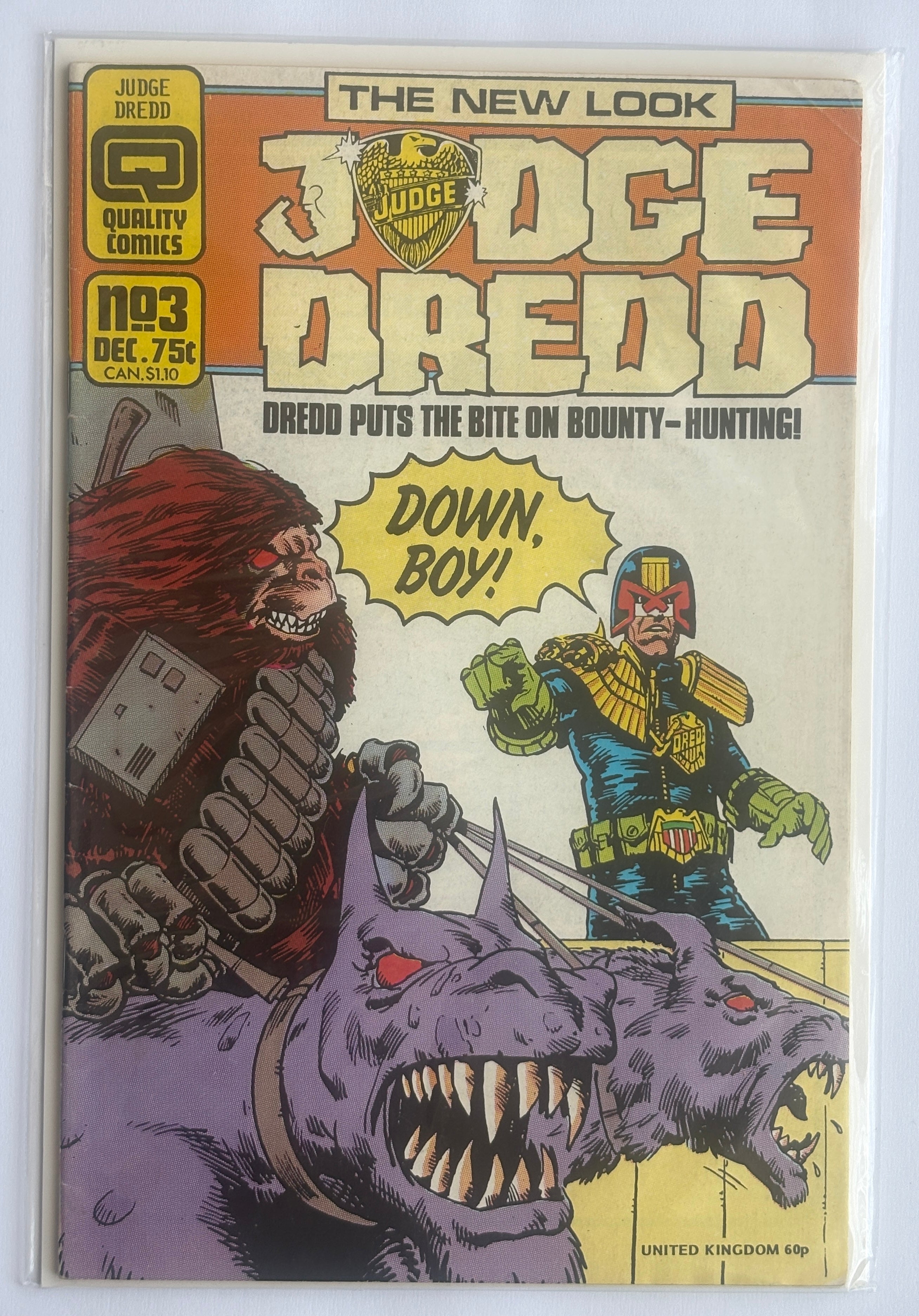 Judge Dredd #3 - Trapper Hag - Quality Comics December 1986 VG 4.0