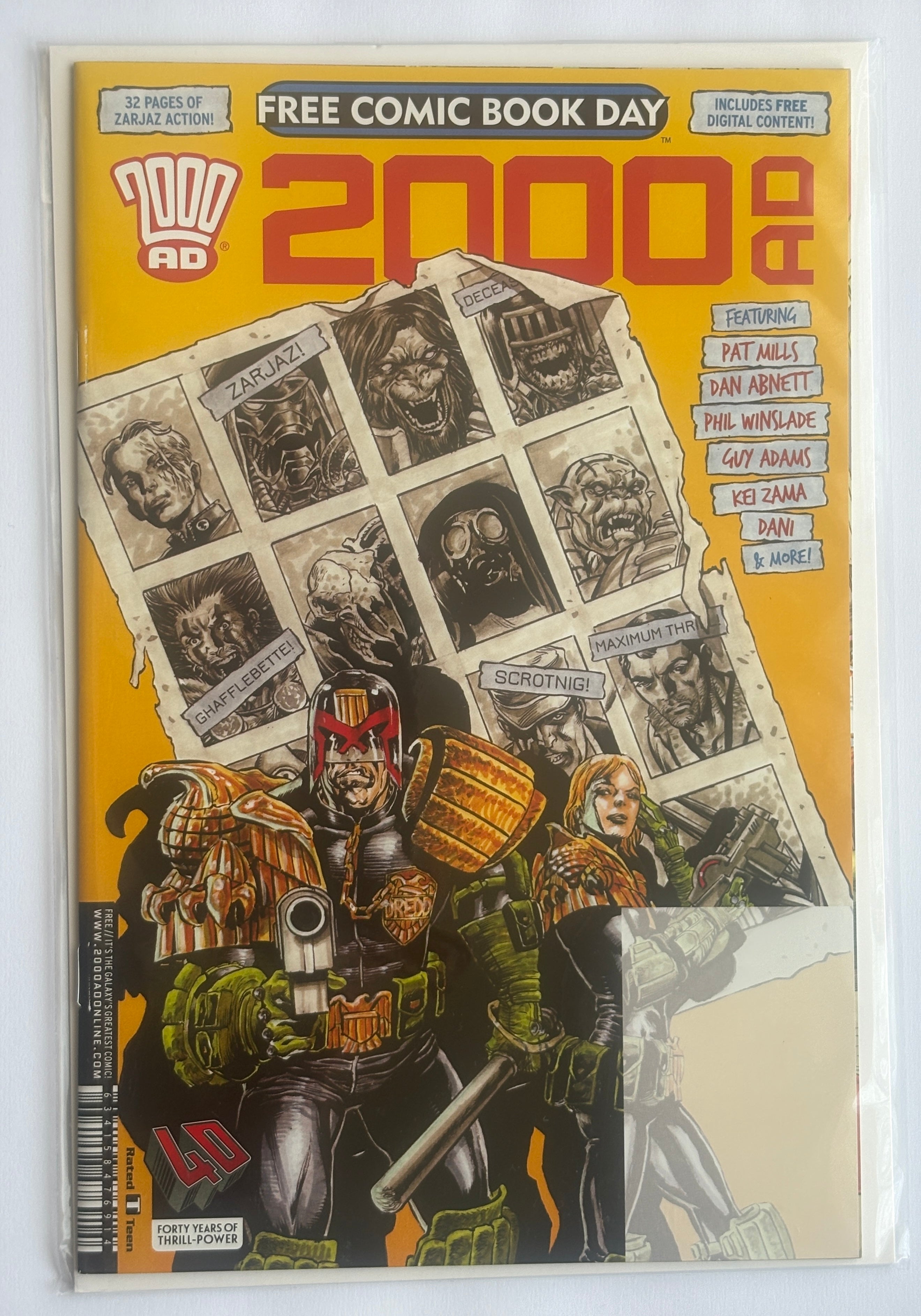 2000 AD Free Comic Book Day Prog 2017 Rebellion NM 9.4