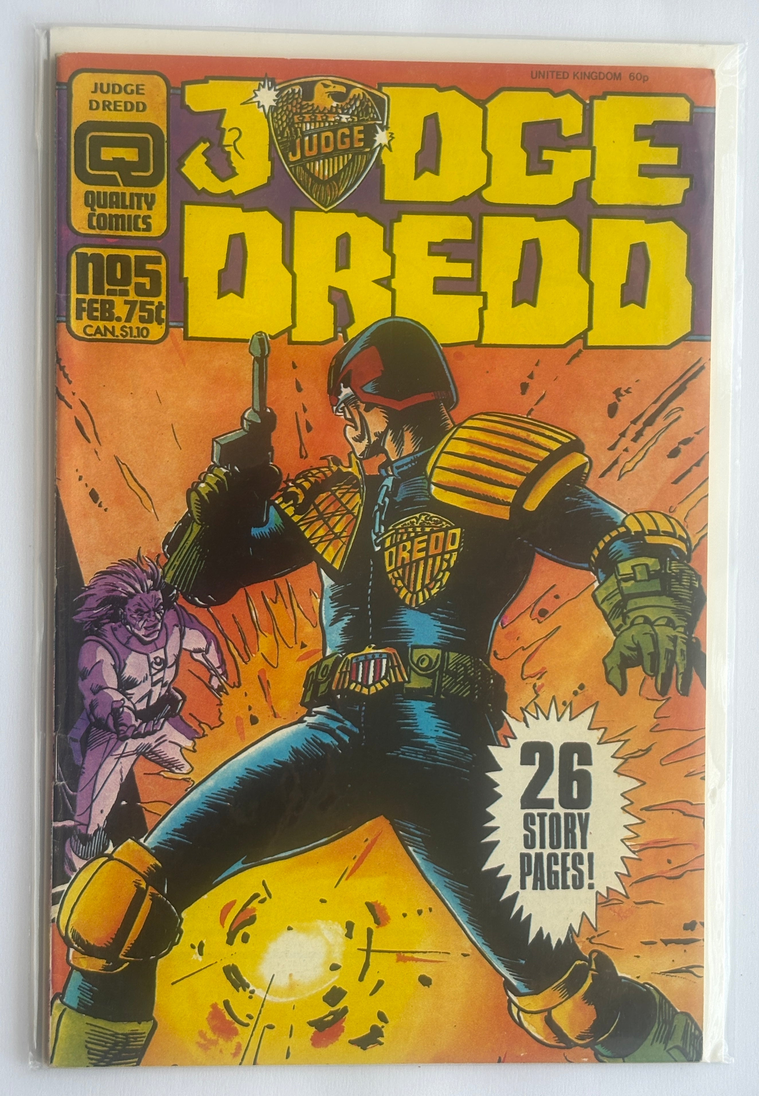 Judge Dredd #5 - Captain Strange - Quality Comics February 1987 FN 6.0