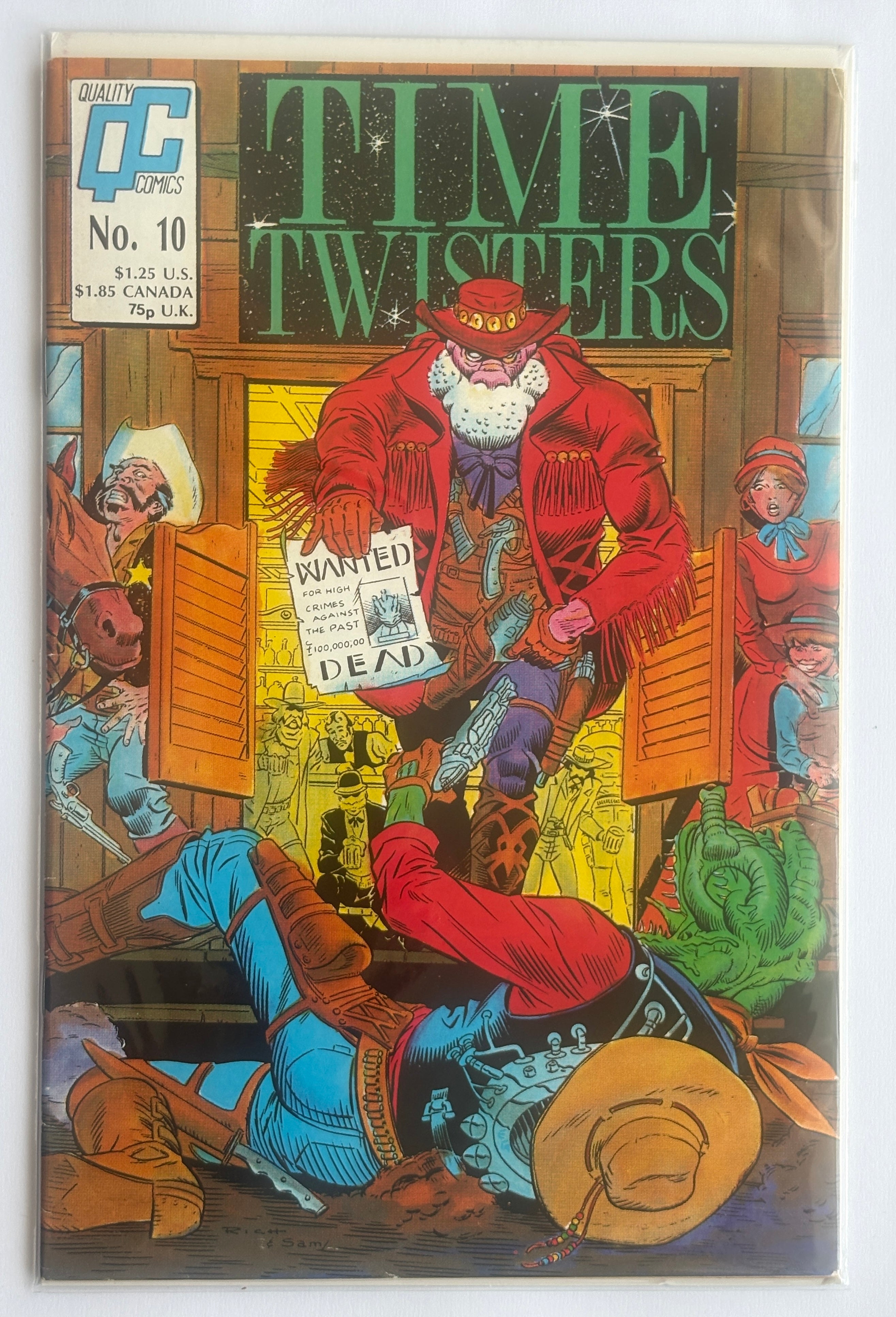 Time Twisters #10 - Quality Comics 1988 FN 6.0