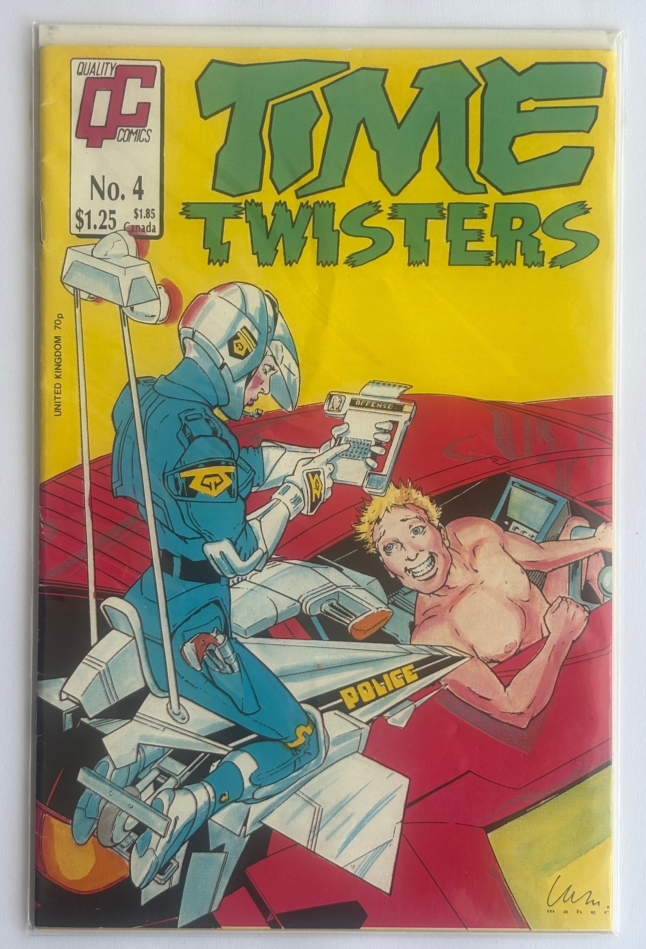 Time Twisters #4 - Quality Comics 1988 VG 4.0